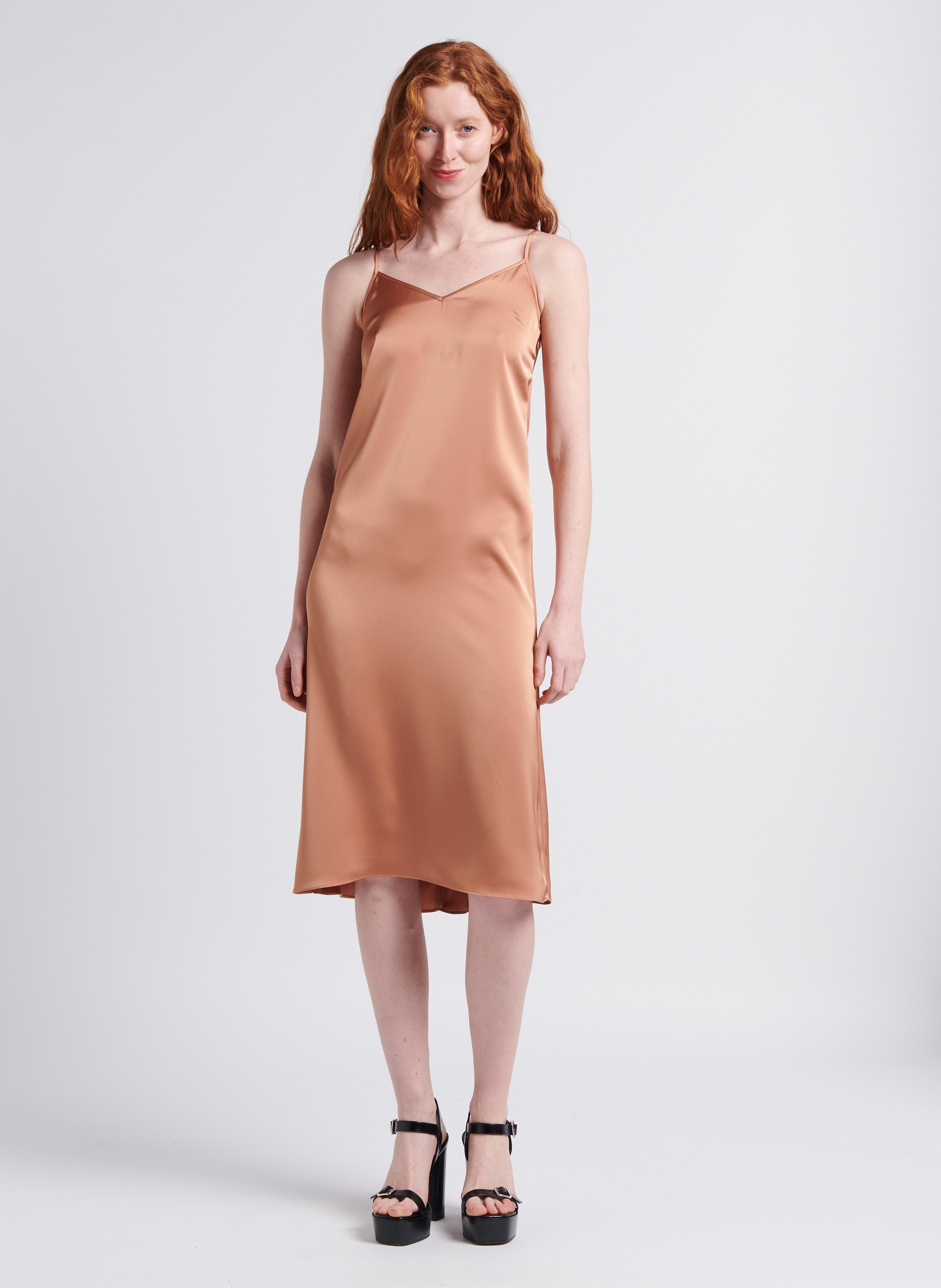 Satiniertes Unterkleid MAX&Co. Braun