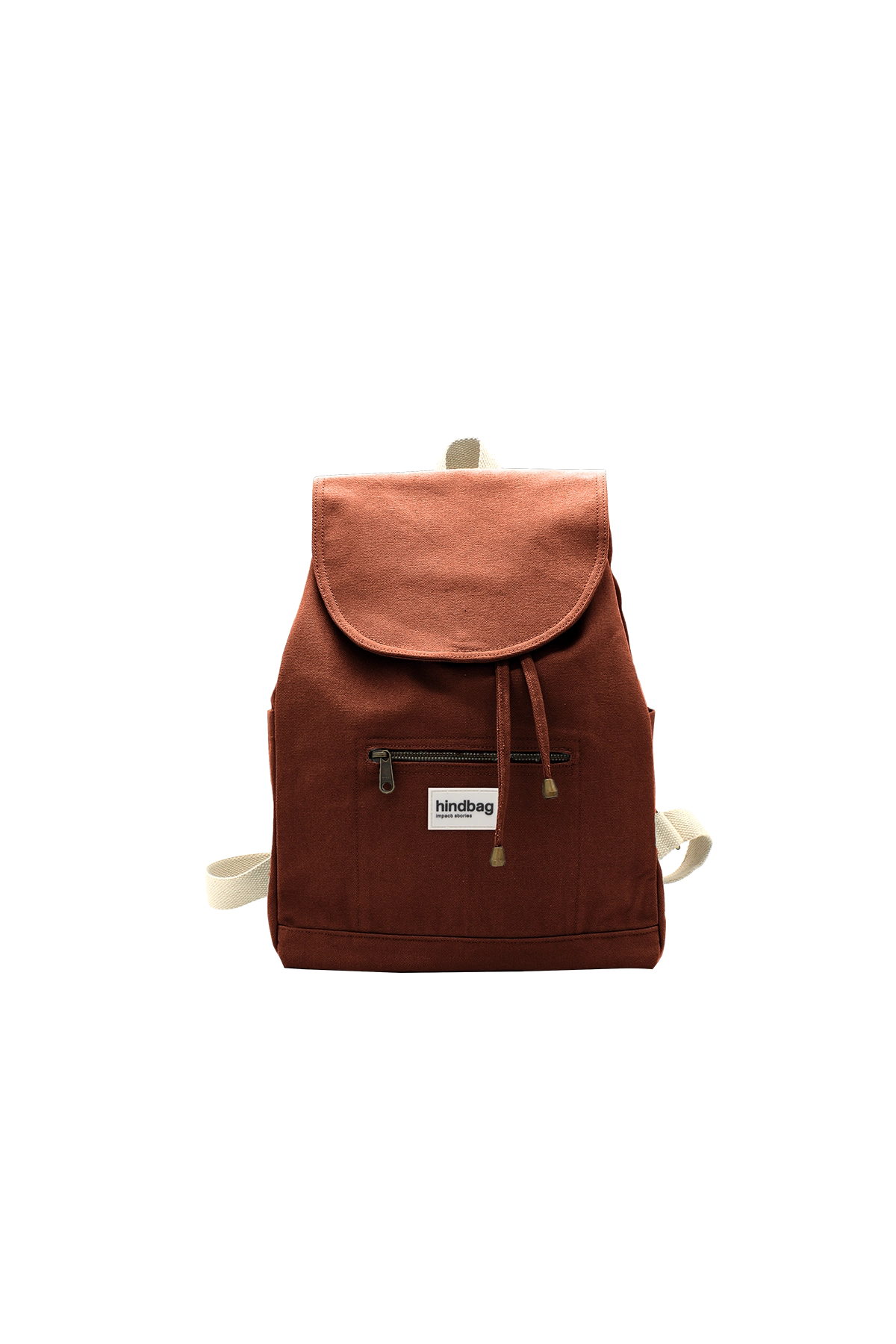 Cotton backpack HINDBAG Brown