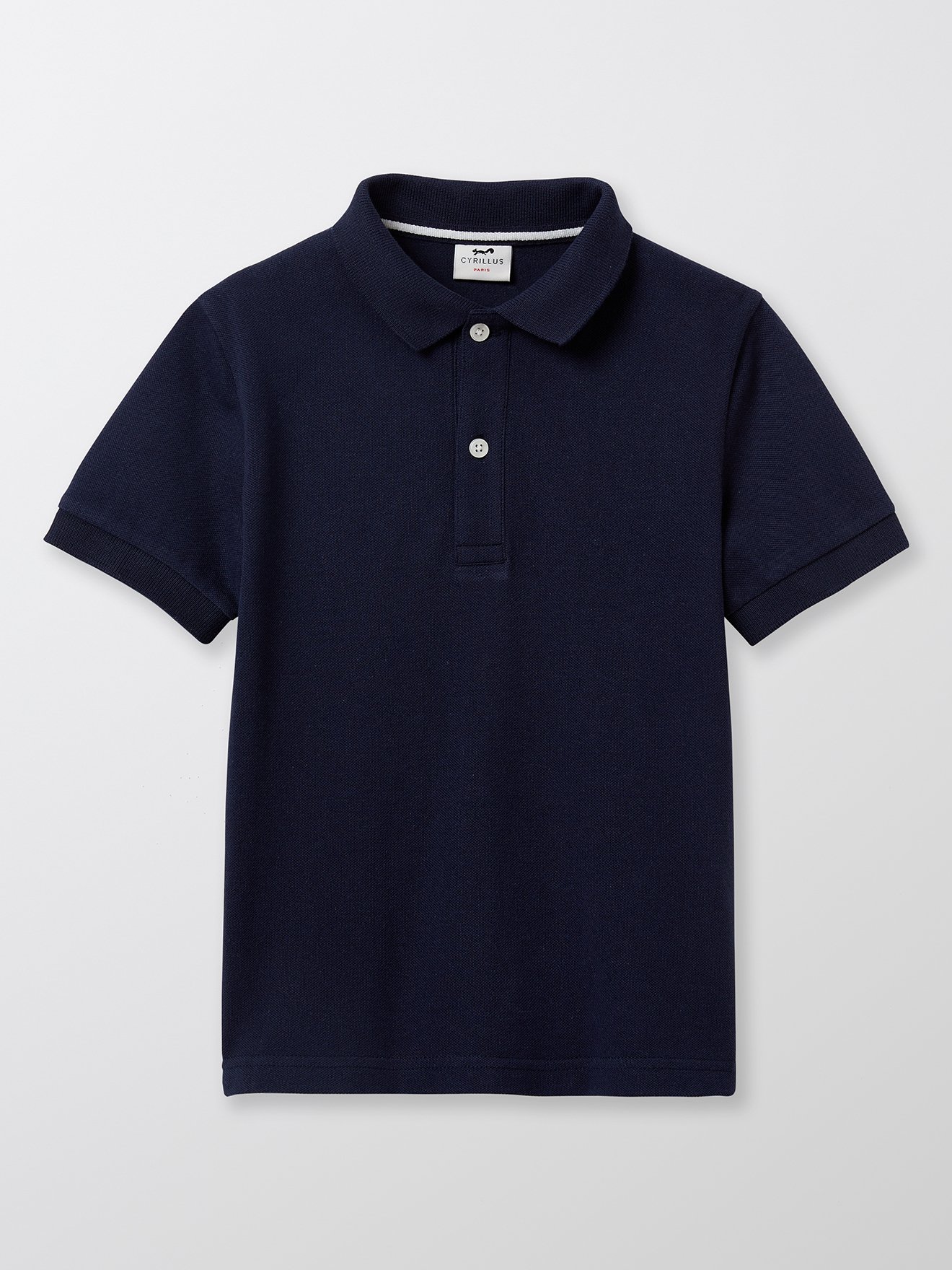 Organic cotton polo shirt CYRILLUS Blue