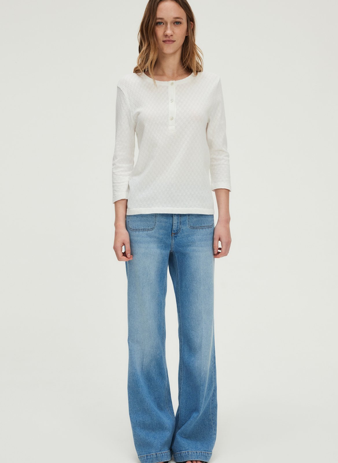 Round-neck organic cotton T-shirt PABLO Beige