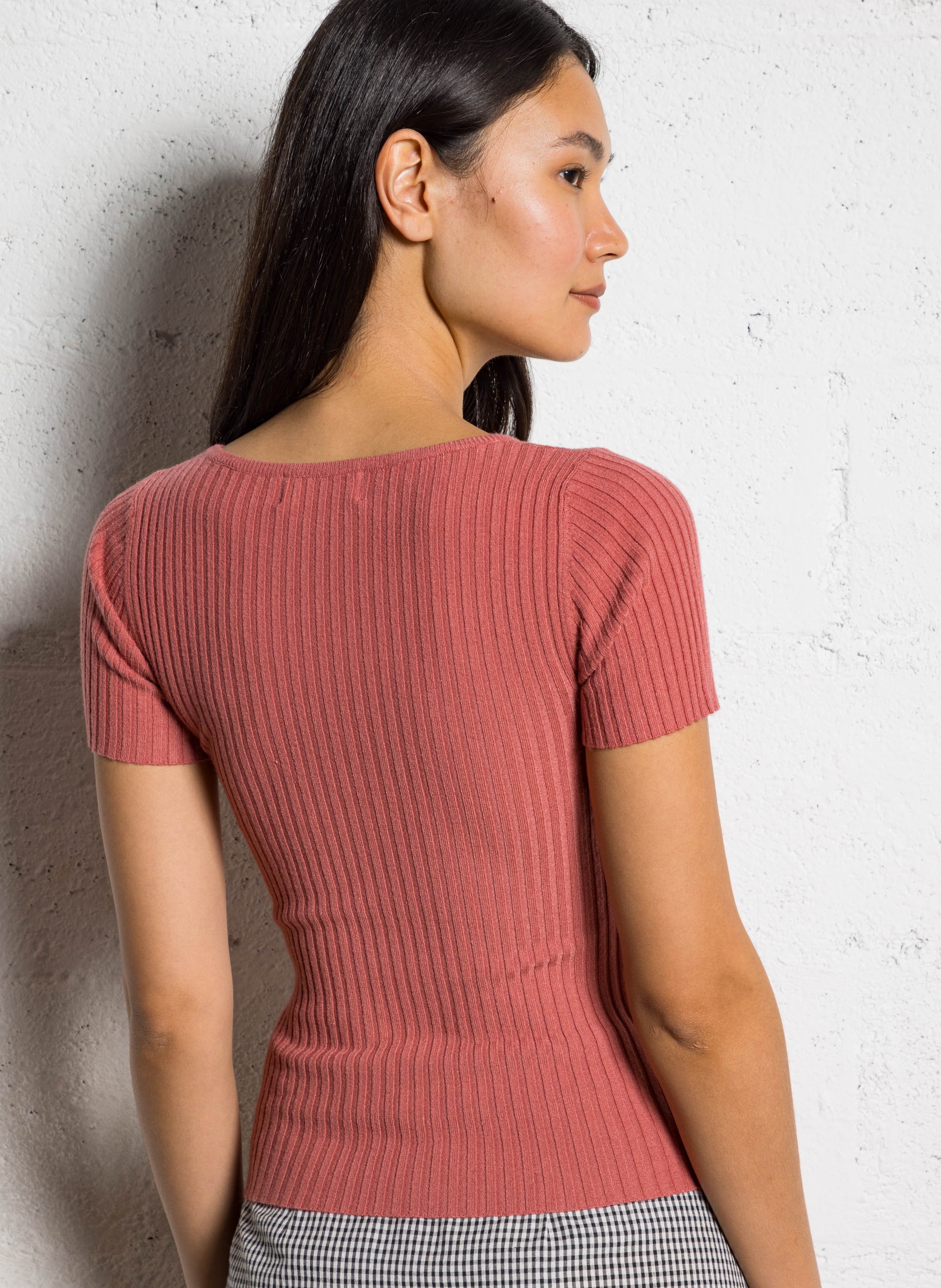 Strakke trui met ronde hals LA PETITE ETOILE Roze