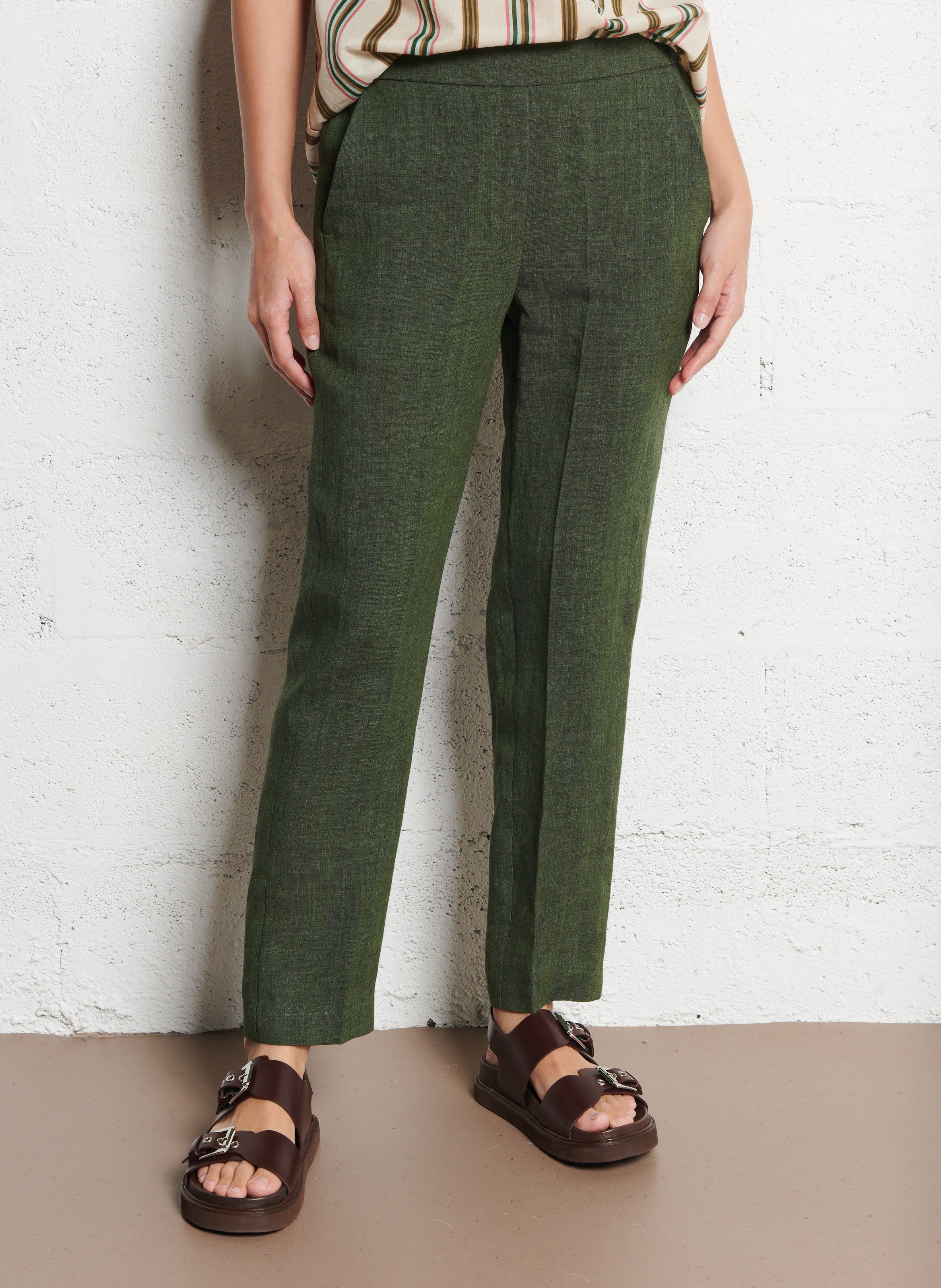 Straight linen pants DIEGA