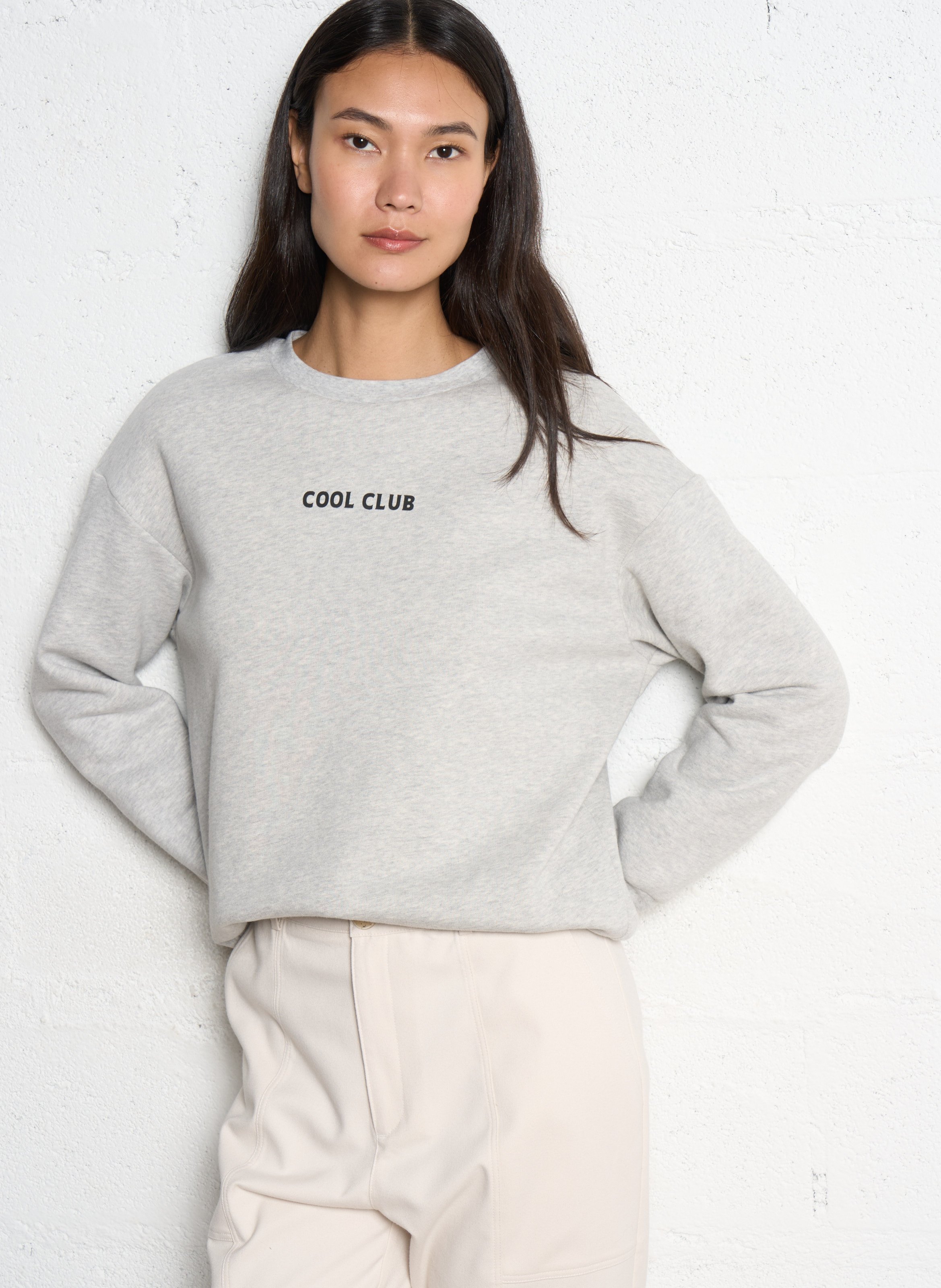 Maxi visual back sweatshirt I CODE Grey