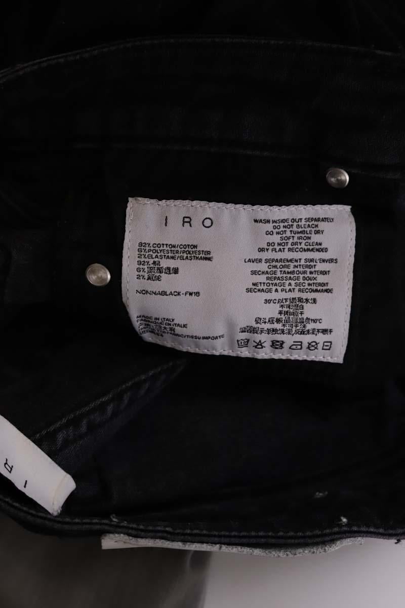 Cotton skinny jeans IRO - Seconde Main Black