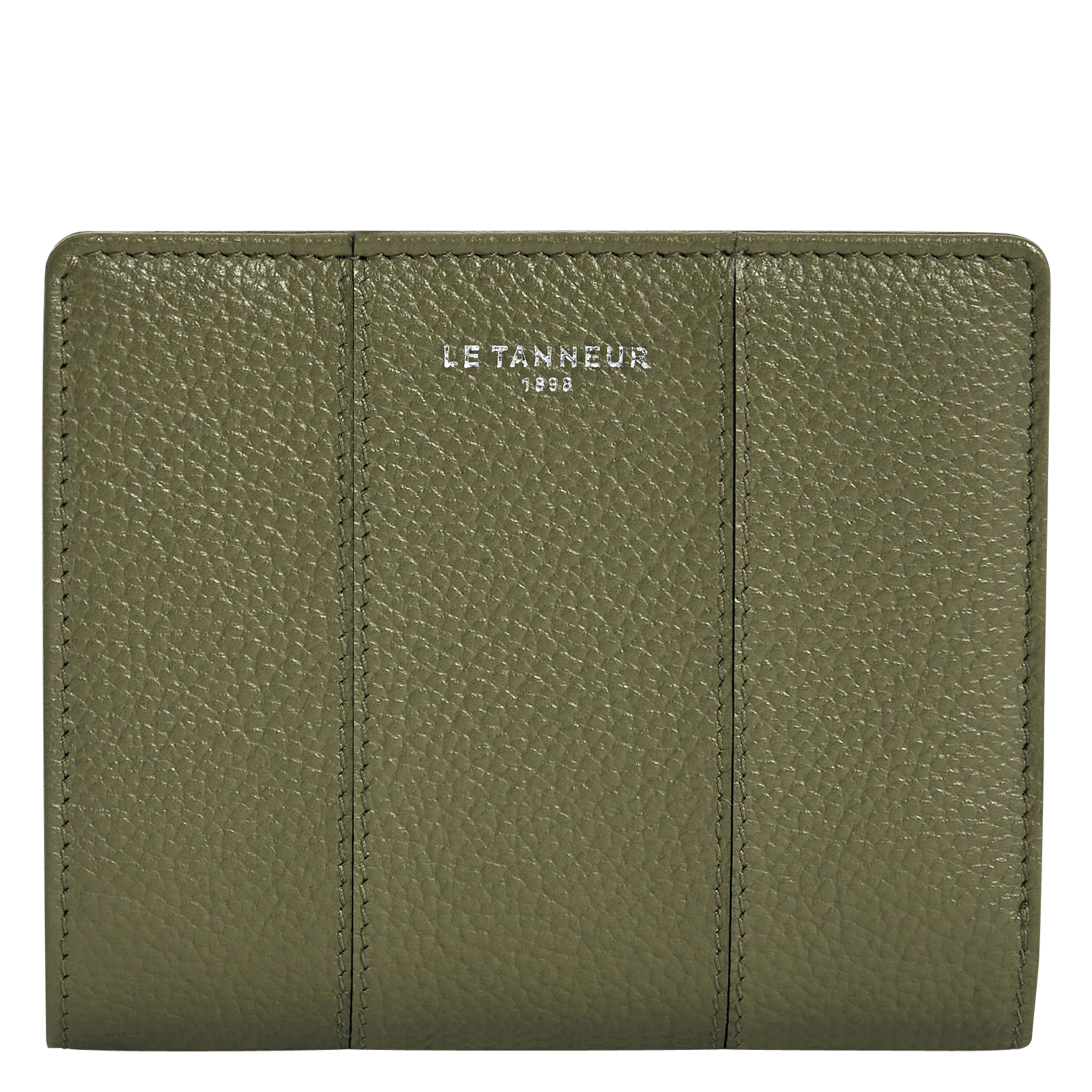 Portefeuille en cuir de vachette grainé JULIETTE Tilleul