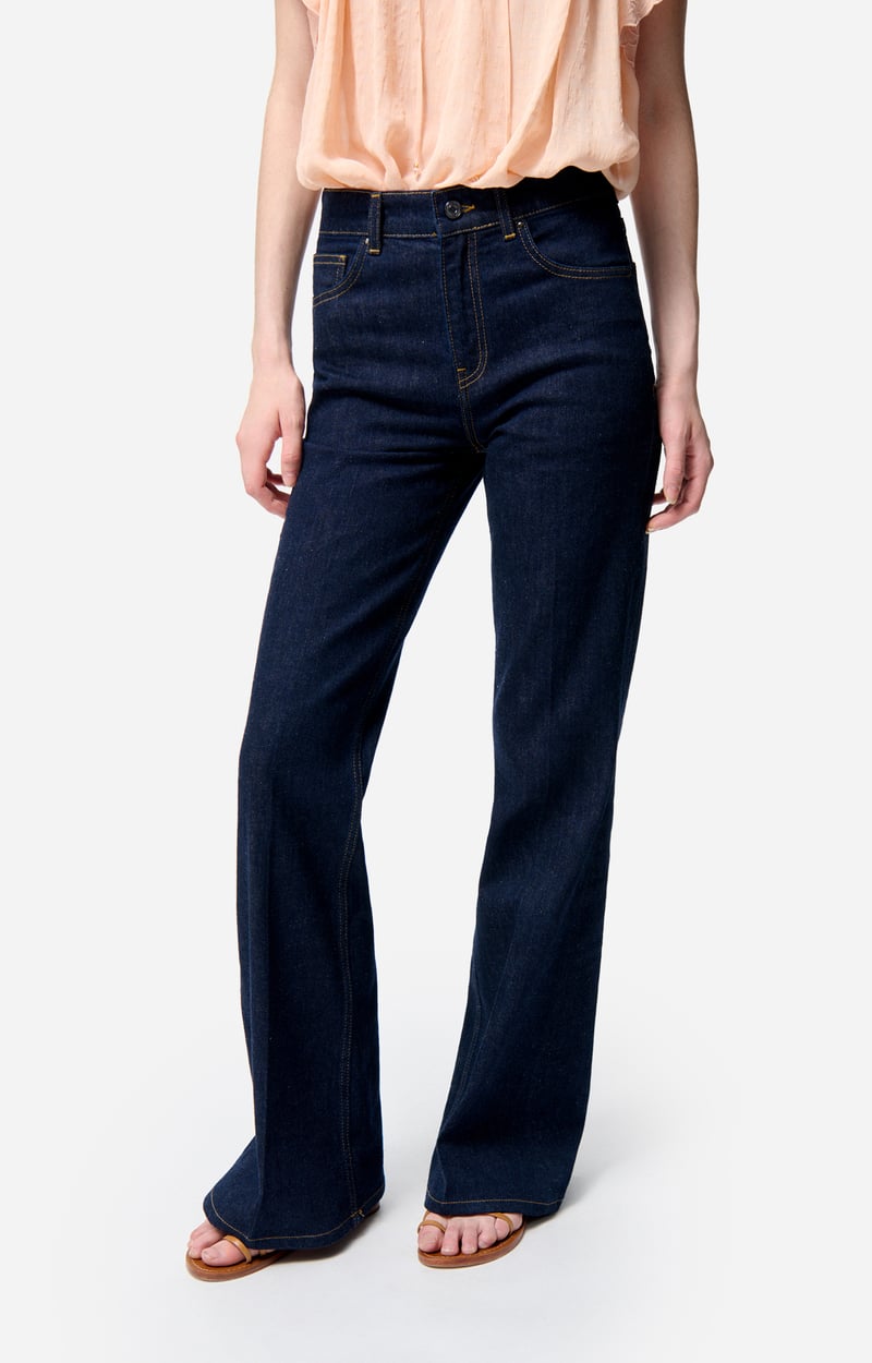 Flared jeans met verwassen look VANESSA BRUNO Blauw