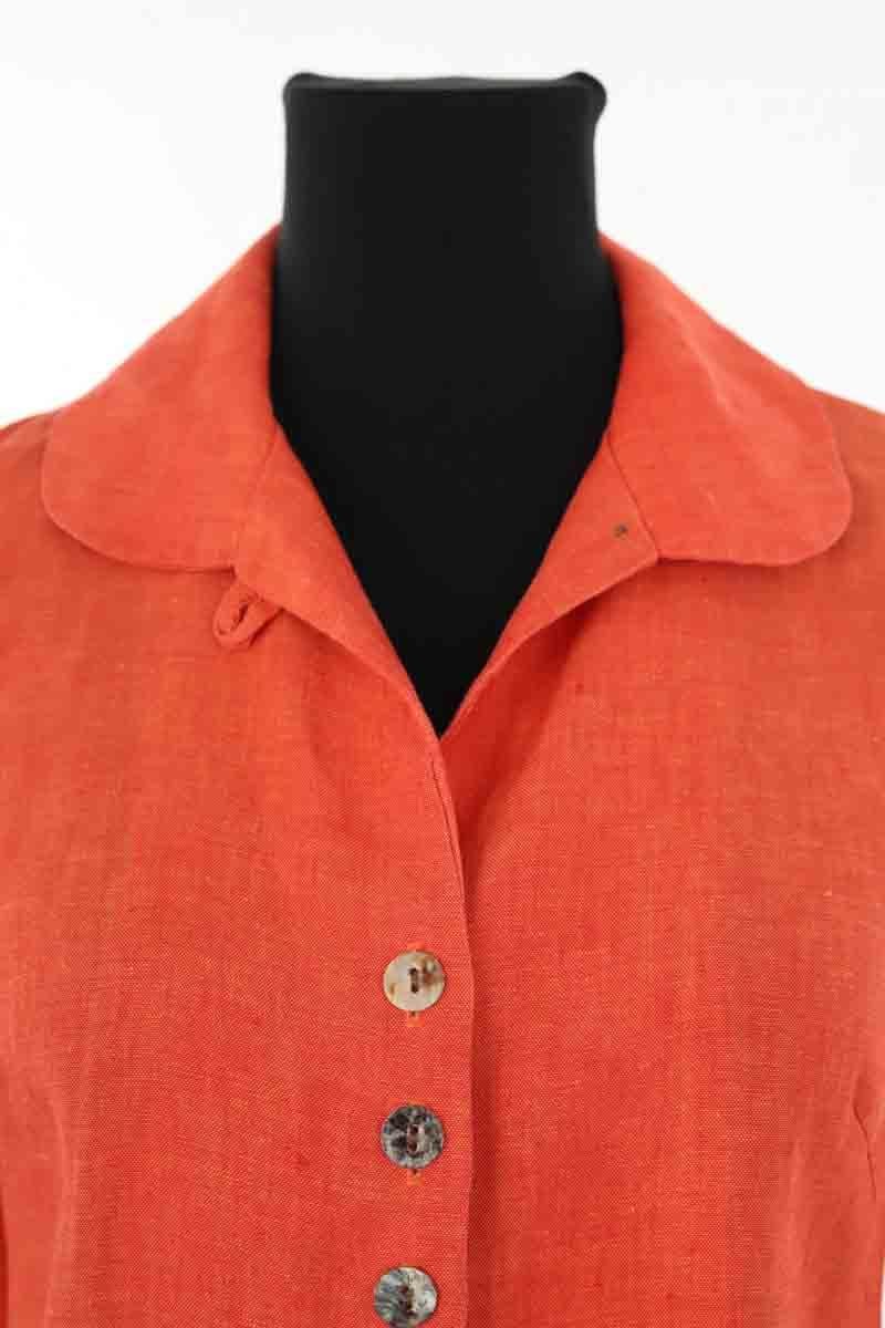 Linen dress TARA JARMON - Seconde Main Orange