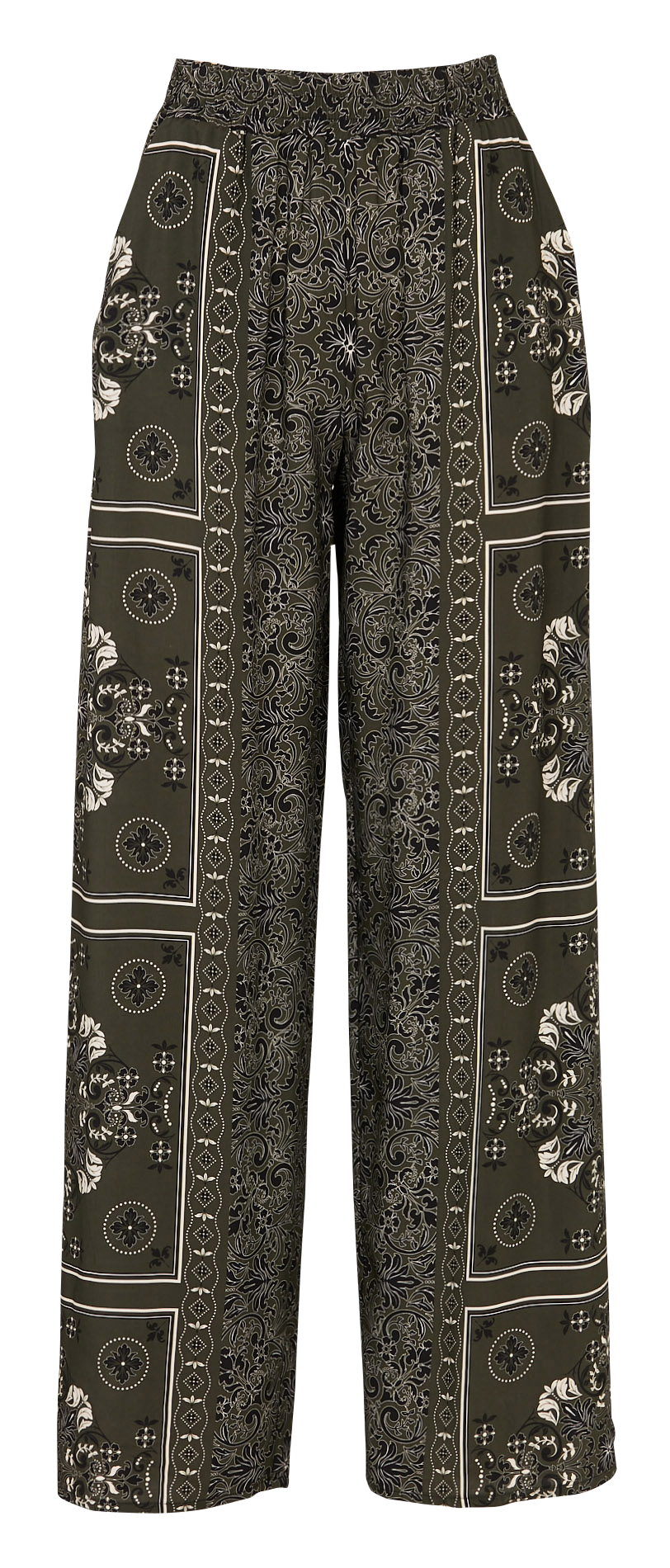 Pantalon large imprimé LA FEE MARABOUTEE Vert