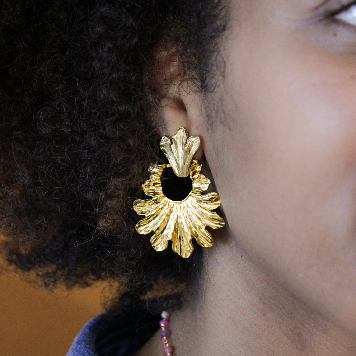 Crown earrings - Manon L'ATELIER DES DAMES Golden