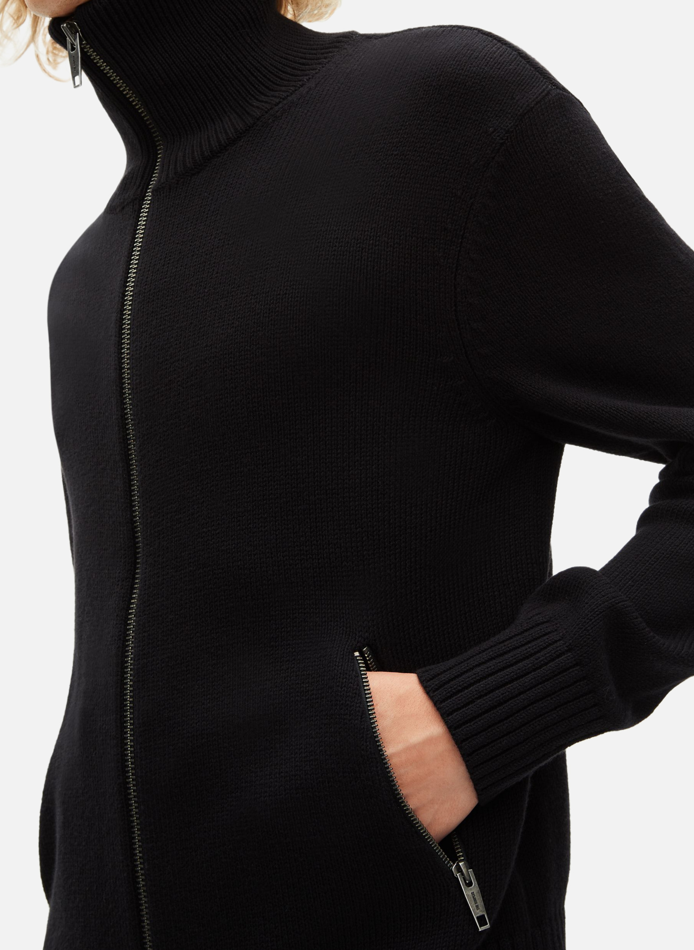 Zip-up cardigan THE KOOPLES Black