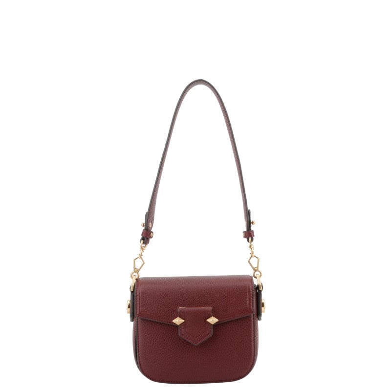 Handbag - cowhide leather POURCHET Red
