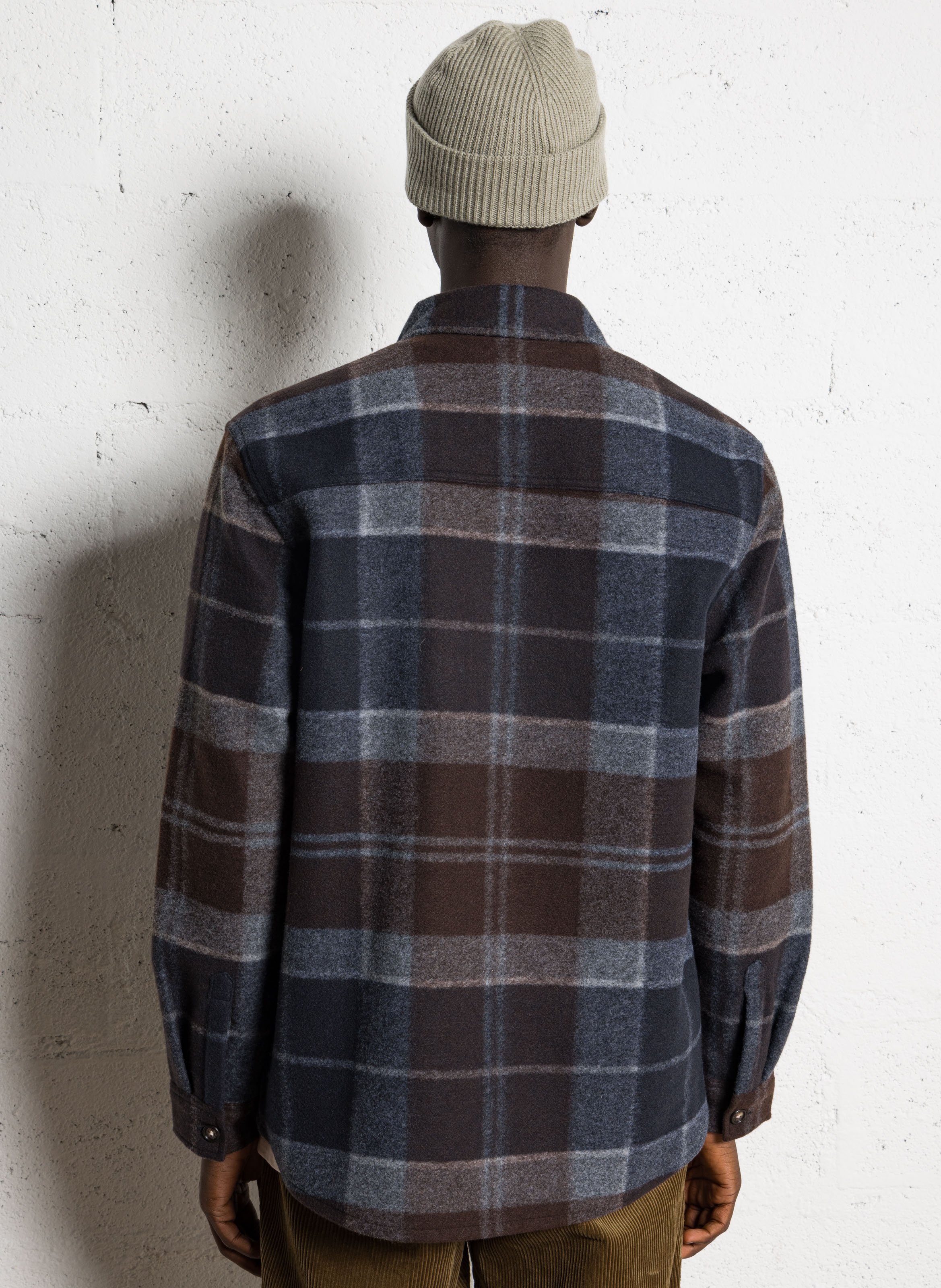 Geruite overshirt BARBOUR Bruin