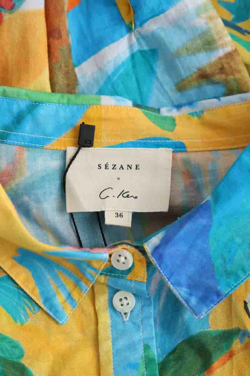 Cotton shirt SEZANE - Seconde main Multicolored