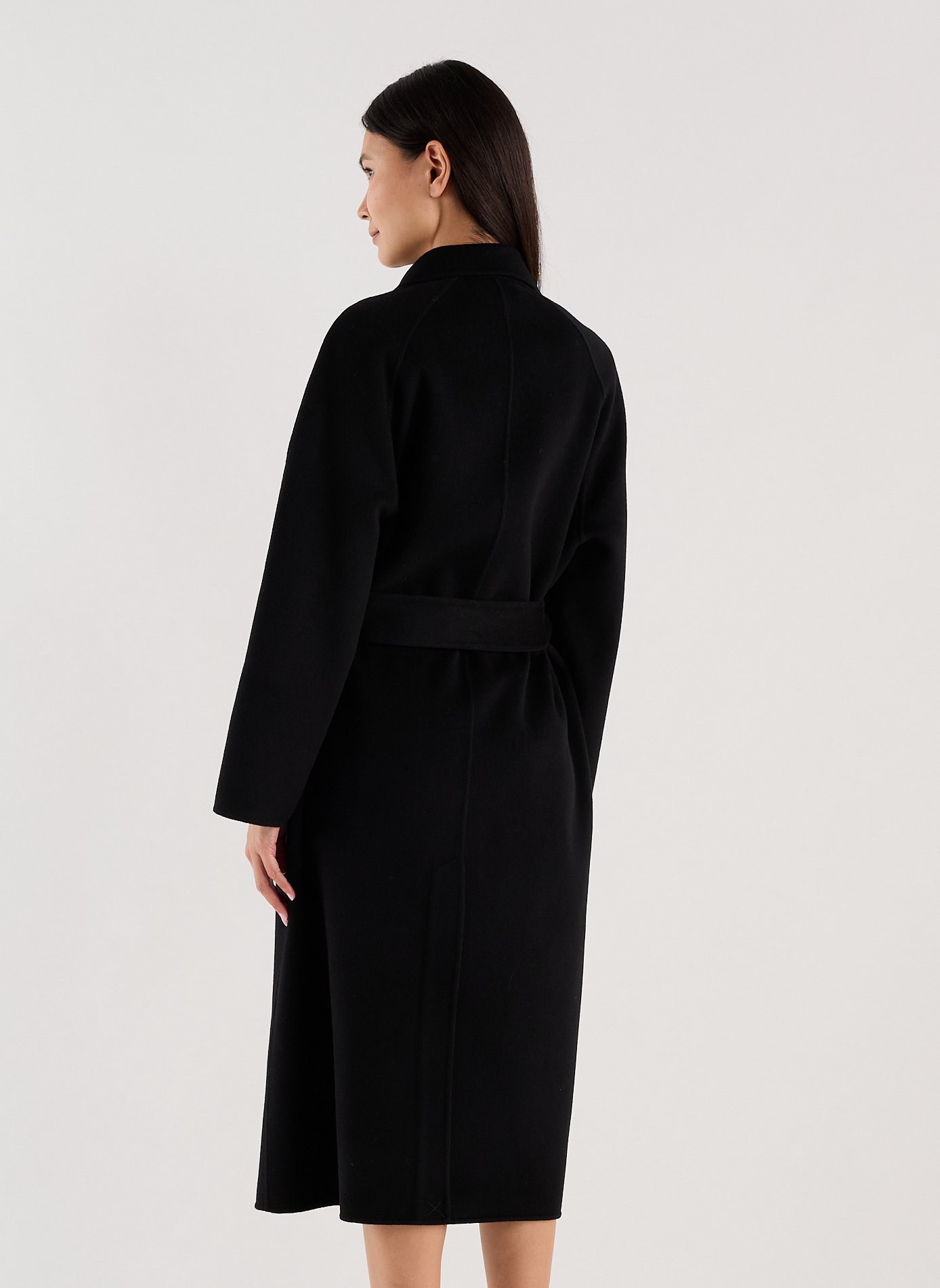 Long wool tailored coat SAISON 1865 Black