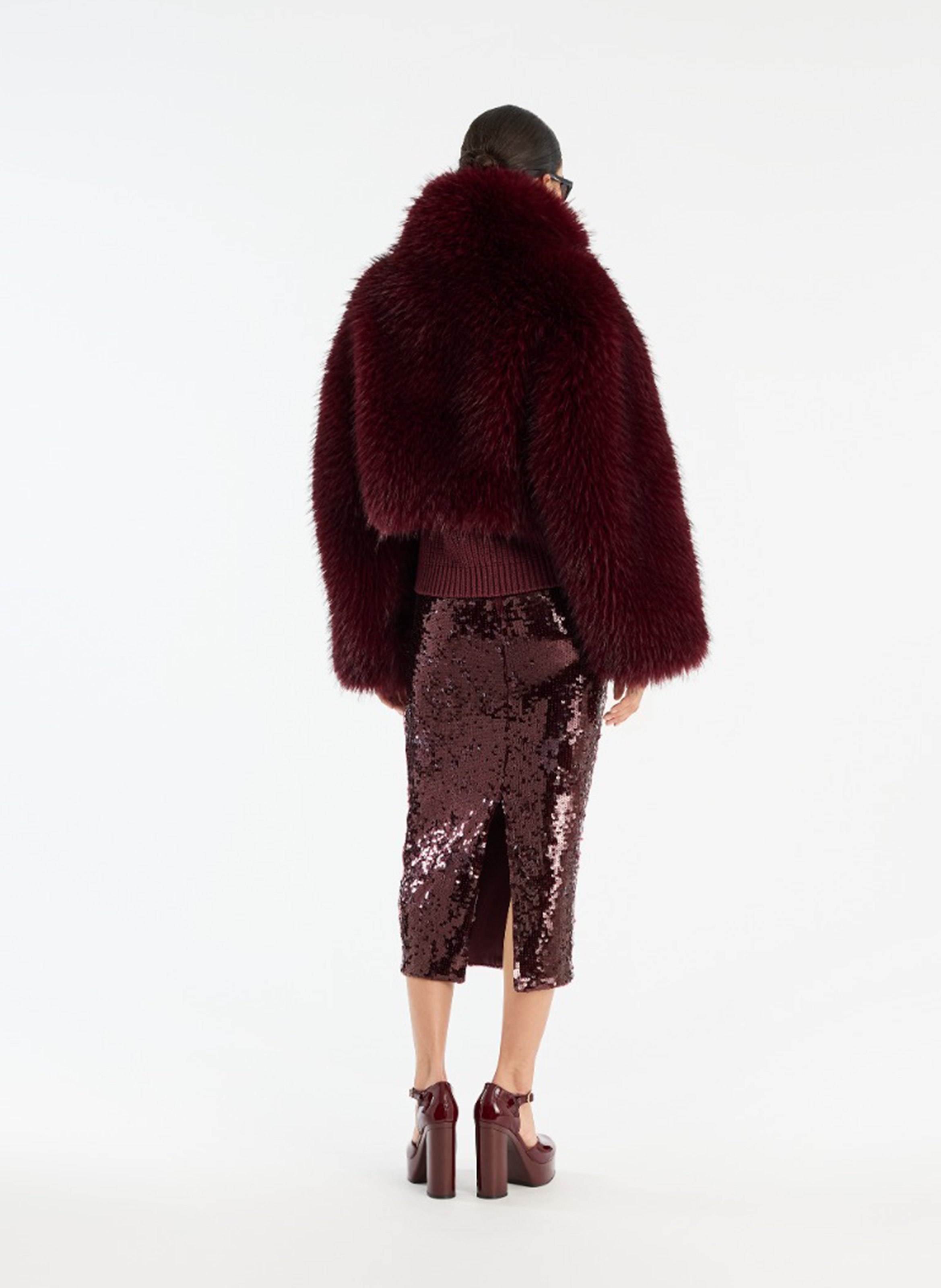 Floride midi skirt with sequins  ROTATE Brown