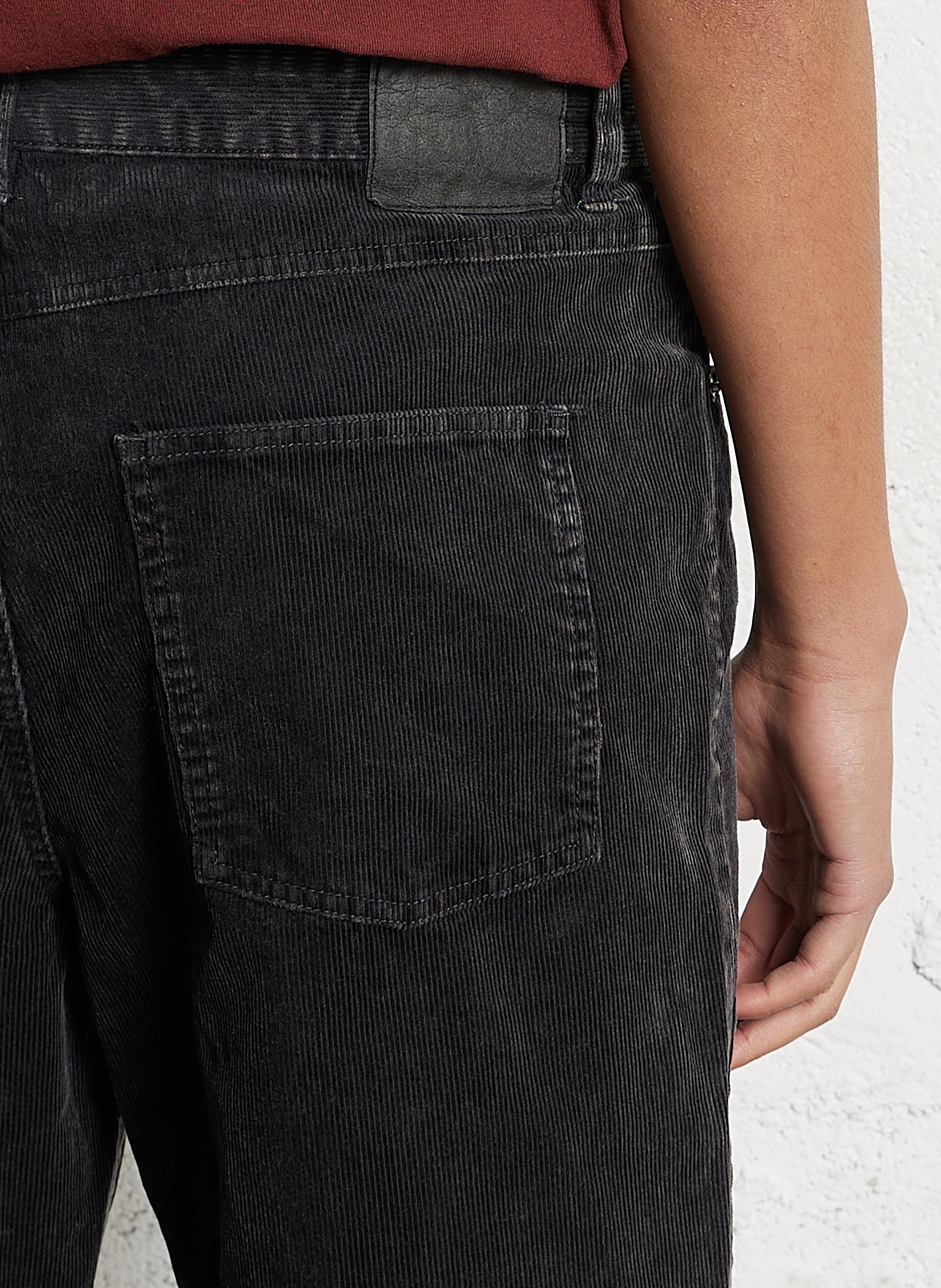 Slim-fit cotton cargo pants MINIMUM Grey