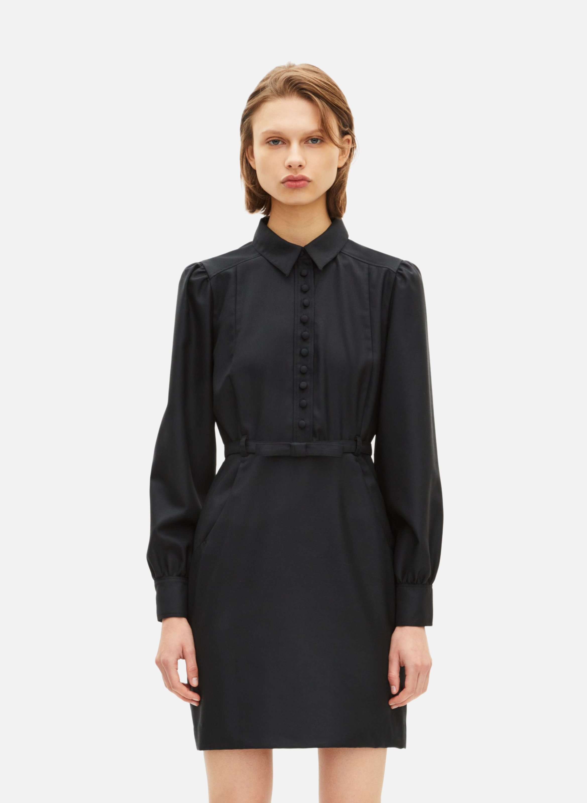 Robe courte en laine THE KOOPLES Noir