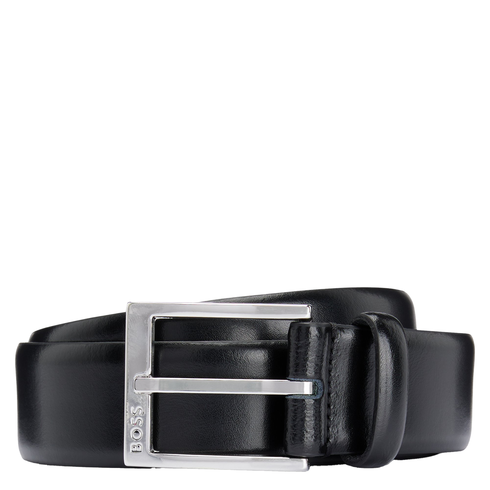 - Buckle closure. - Width: 3 cm.  BOSS Black