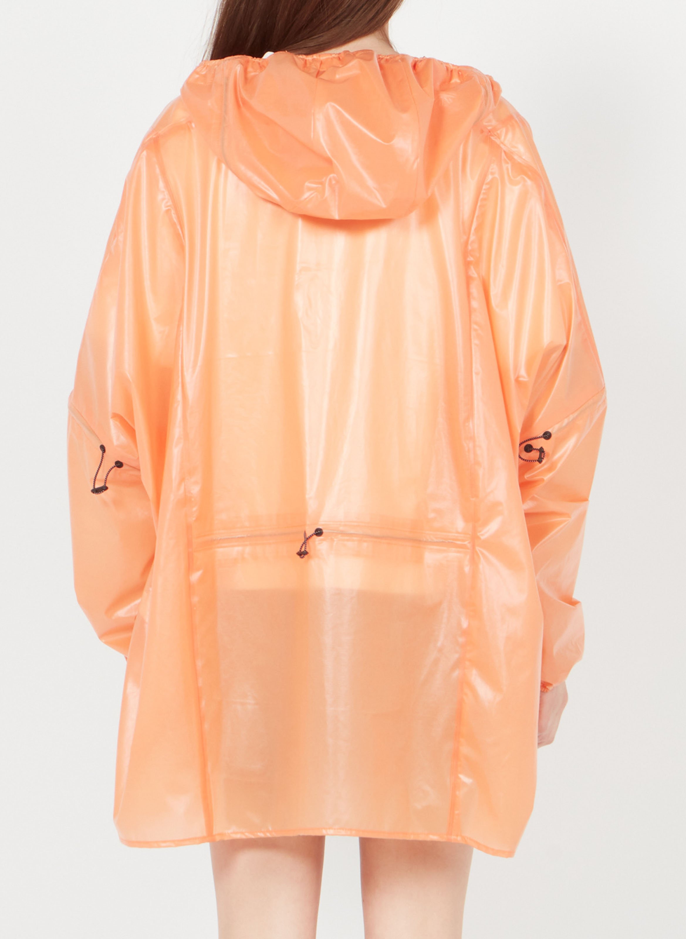 Anorak mit Stehkragen und Kapuze Orange