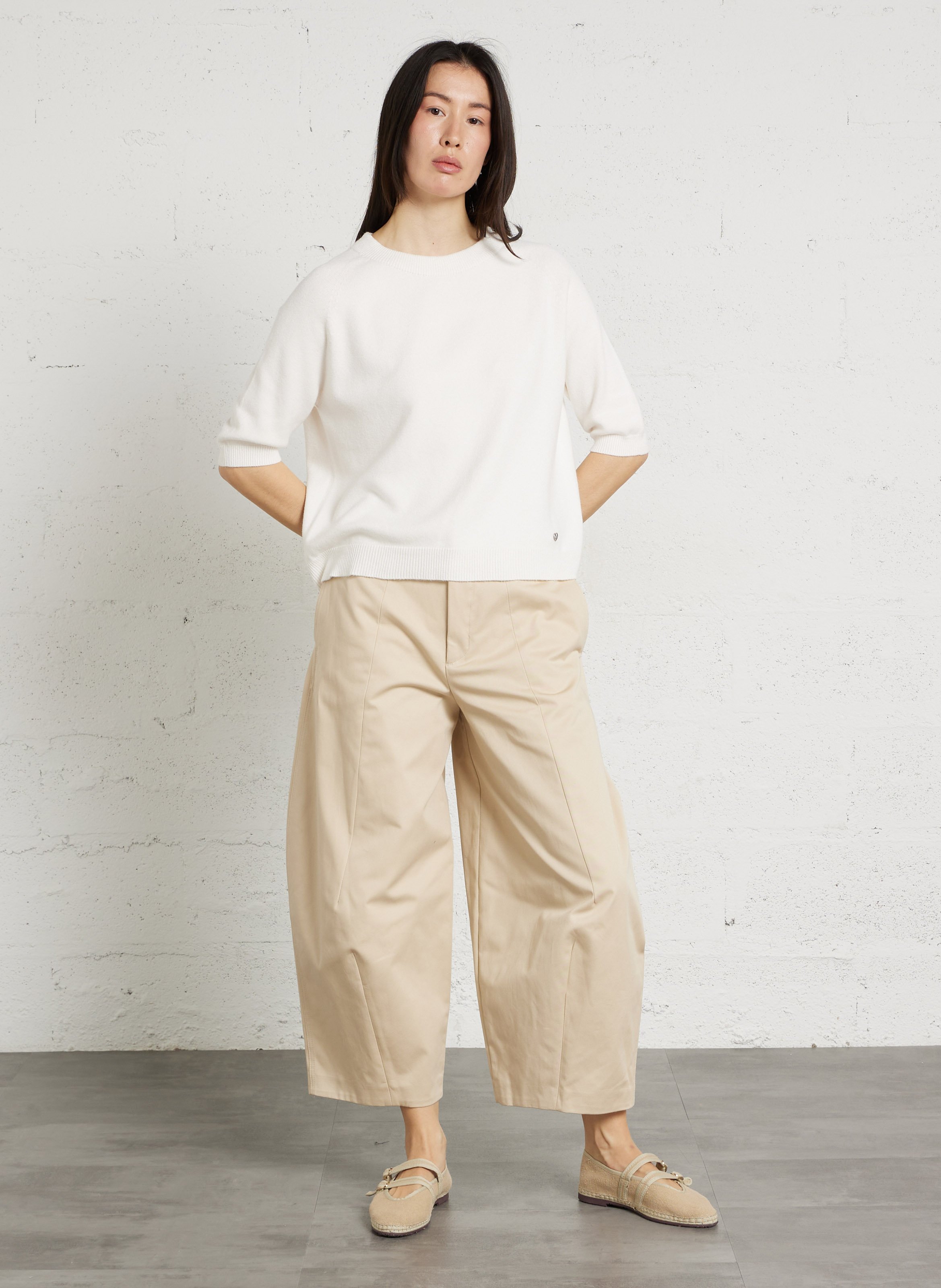 Cotton balloon pants PLEASE Brown
