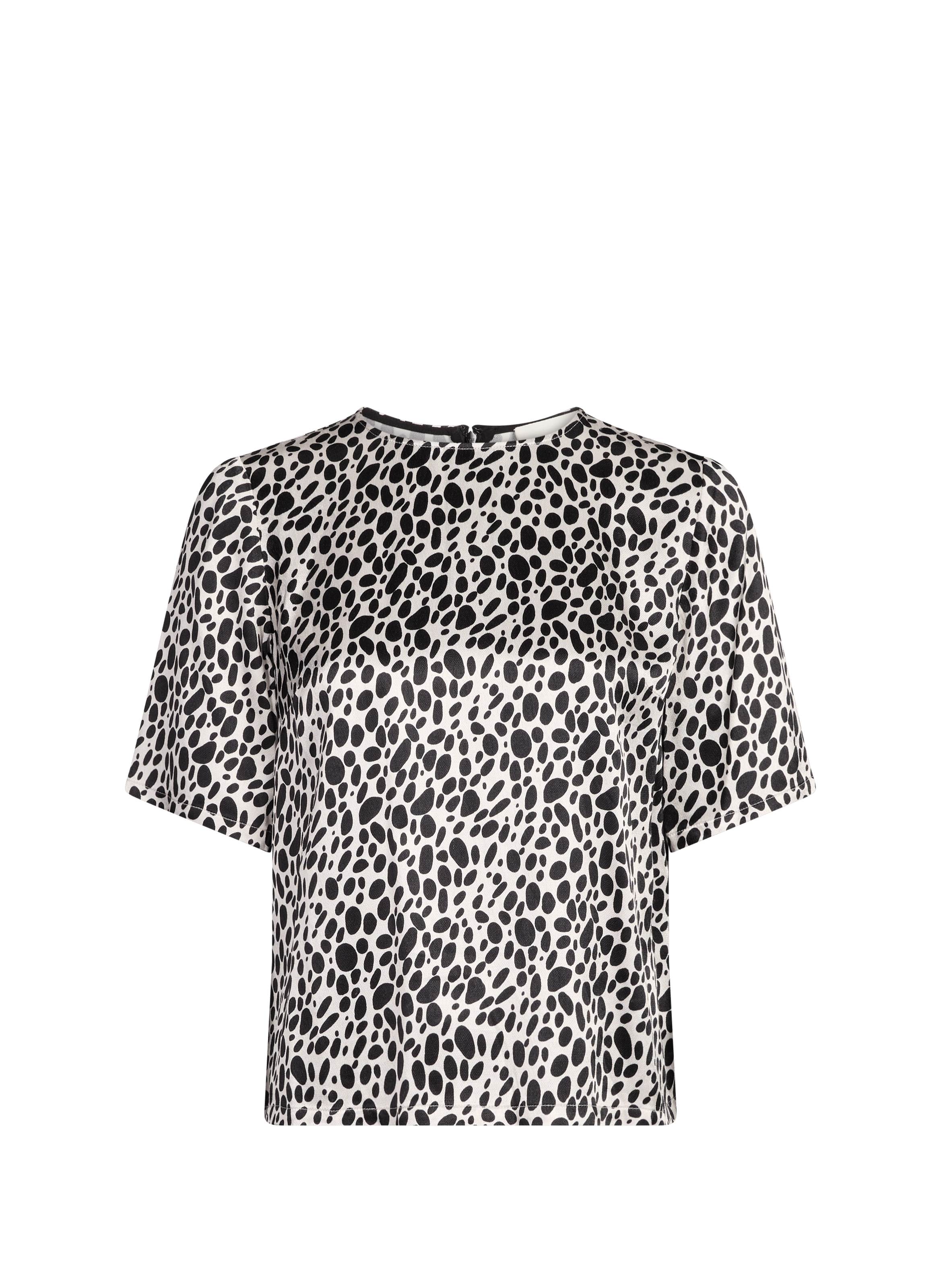 Top col rond imprimé  SAISON 1865 Veelkleurig