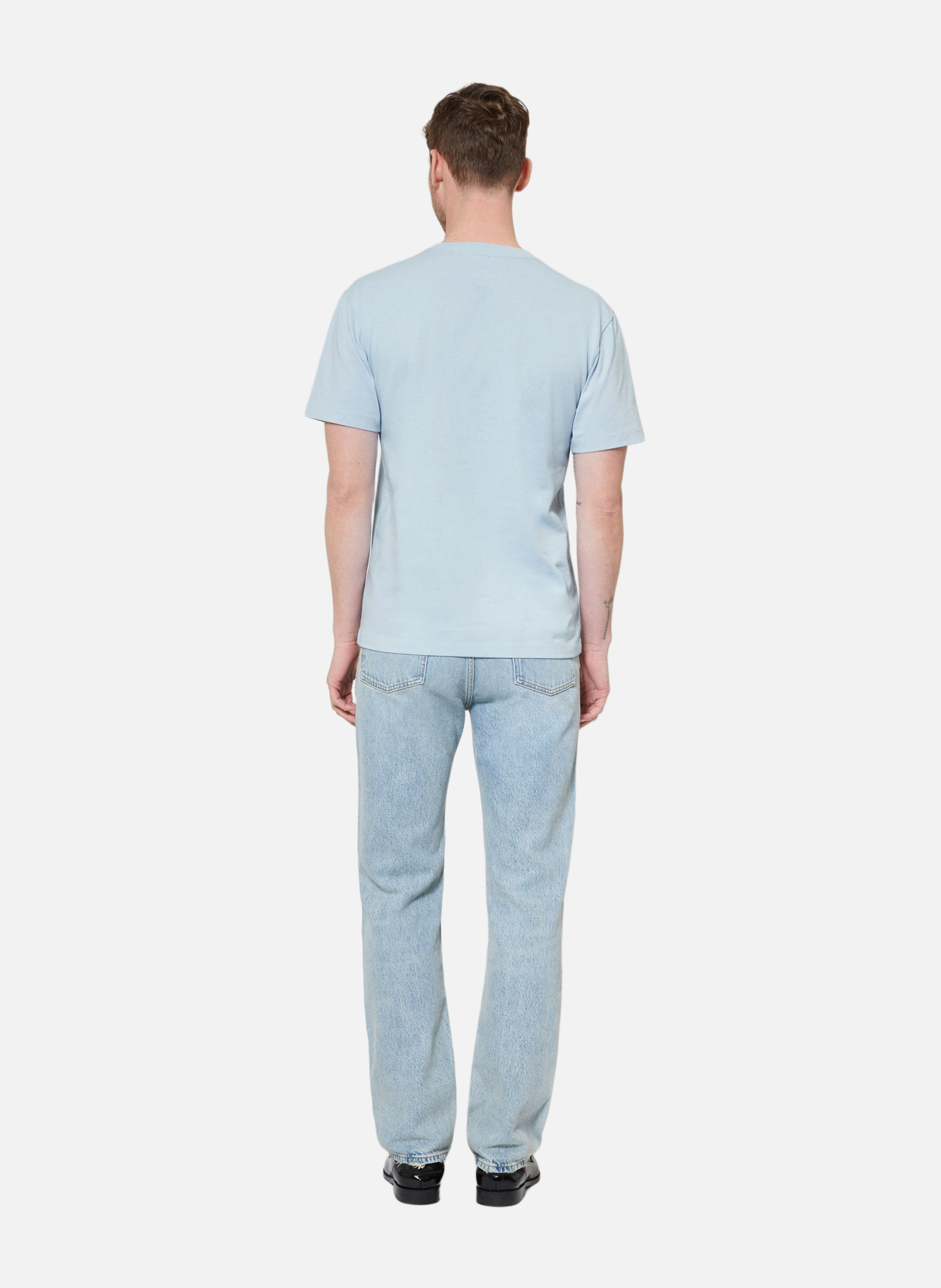 T-shirt with cut-out logo THE KOOPLES Blue