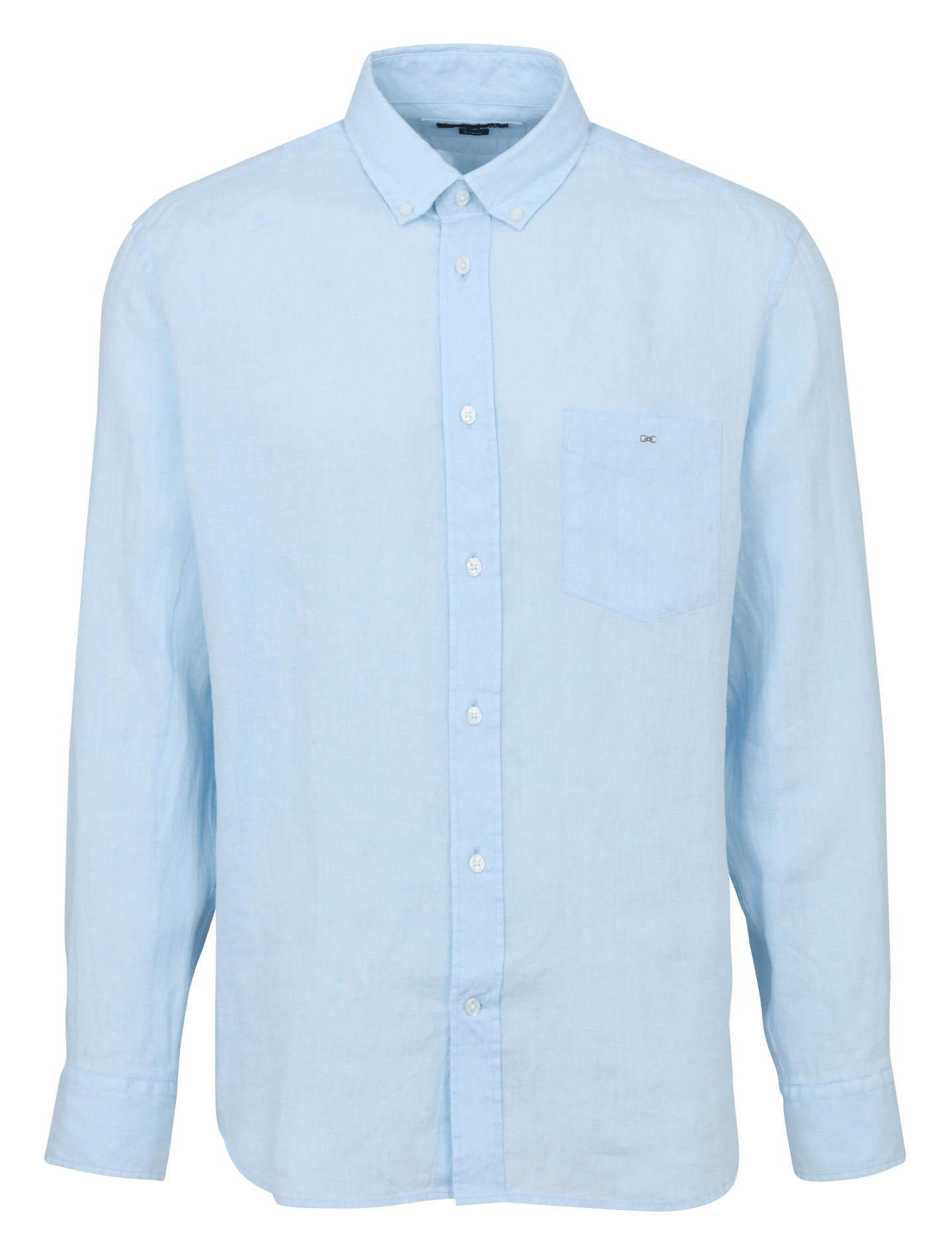 Gerade geschnittenes Leinenhemd EDEN PARK Blau