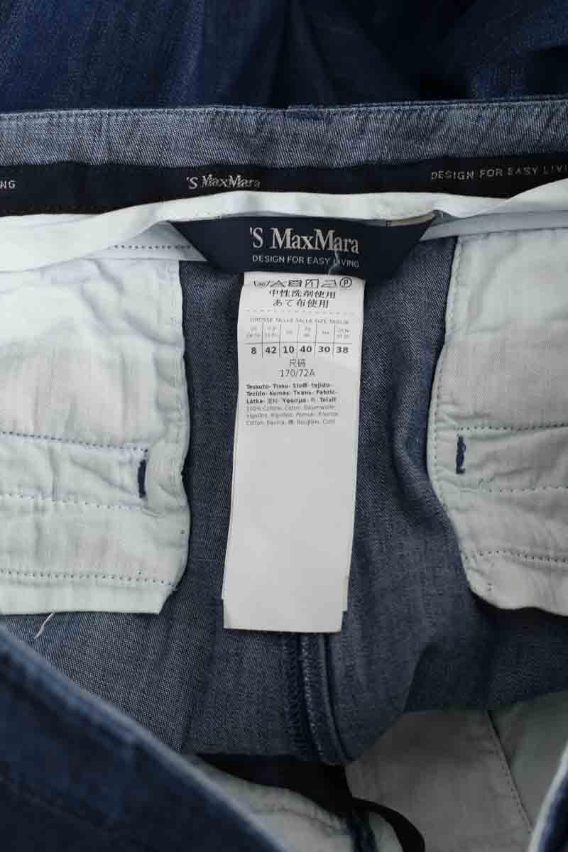 Wide trousers MAX MARA - Seconde Main Blue