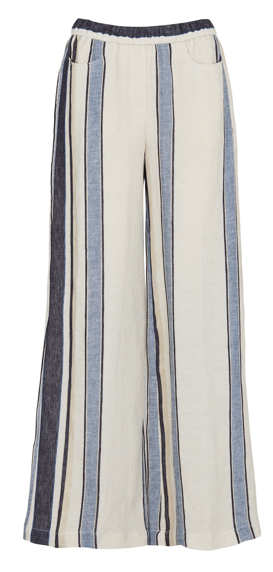 Straight linen trousers DIEGA Multicolored