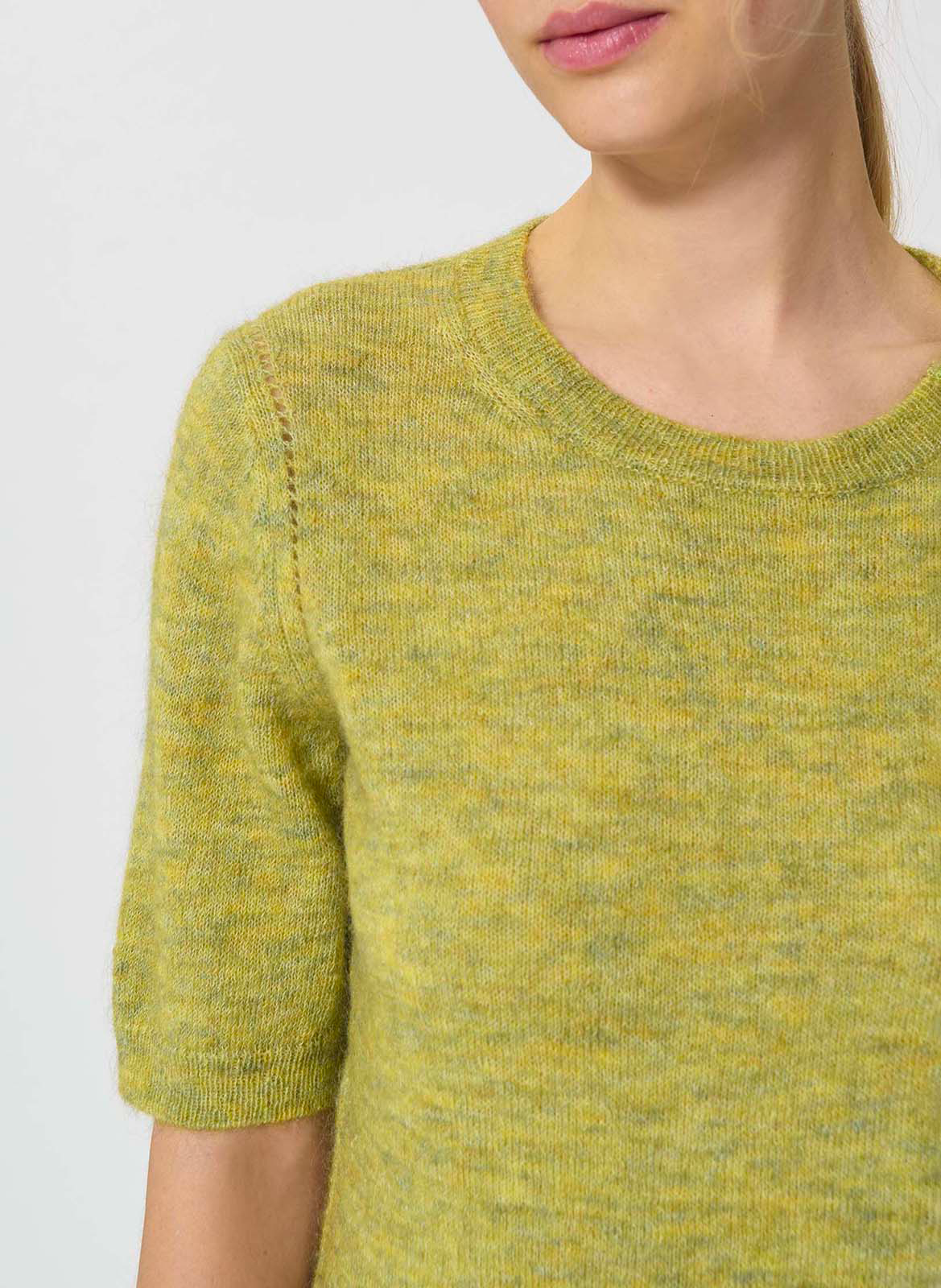 Round-neck top TARA JARMON Green