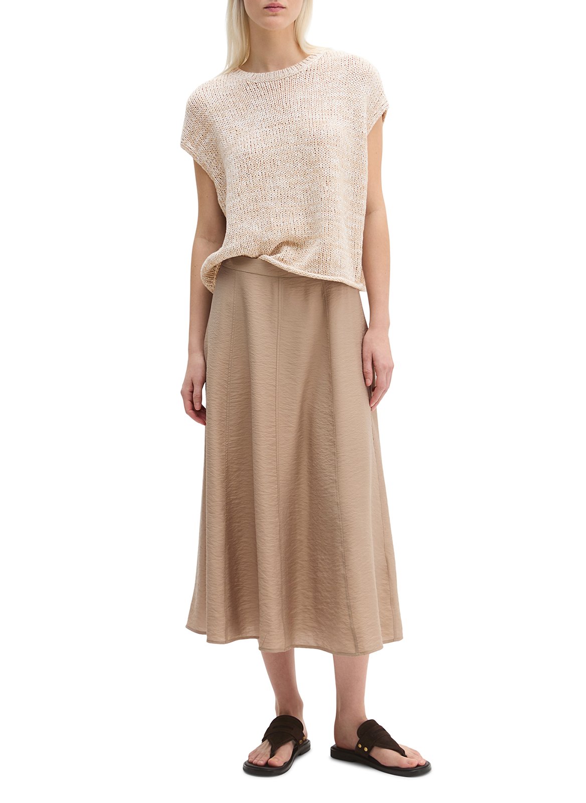 Ausgestellter Midi-Rock MARC O'POLO Braun