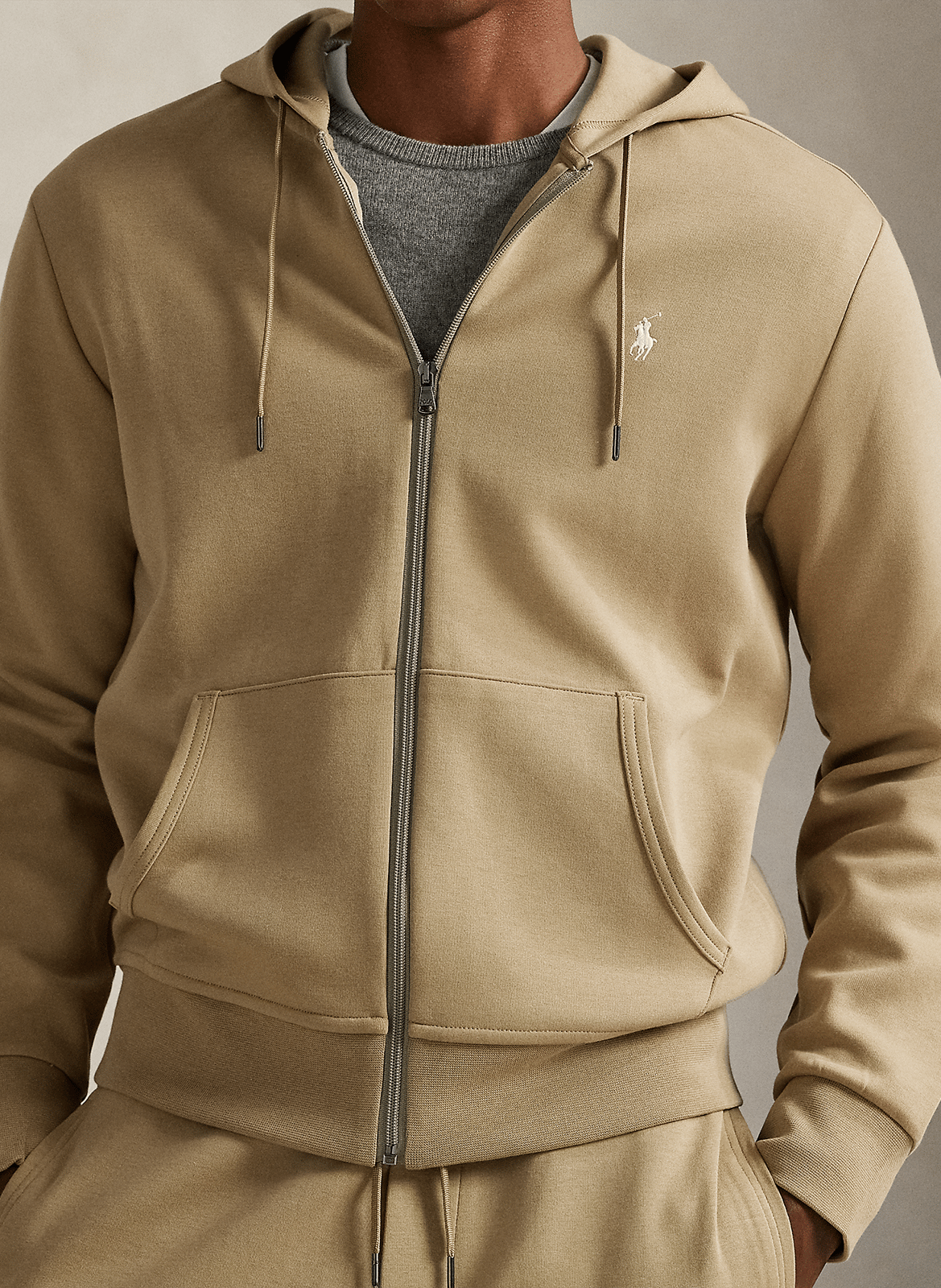 Sweater met capuchon | Bruin POLO RALPH LAUREN Heren