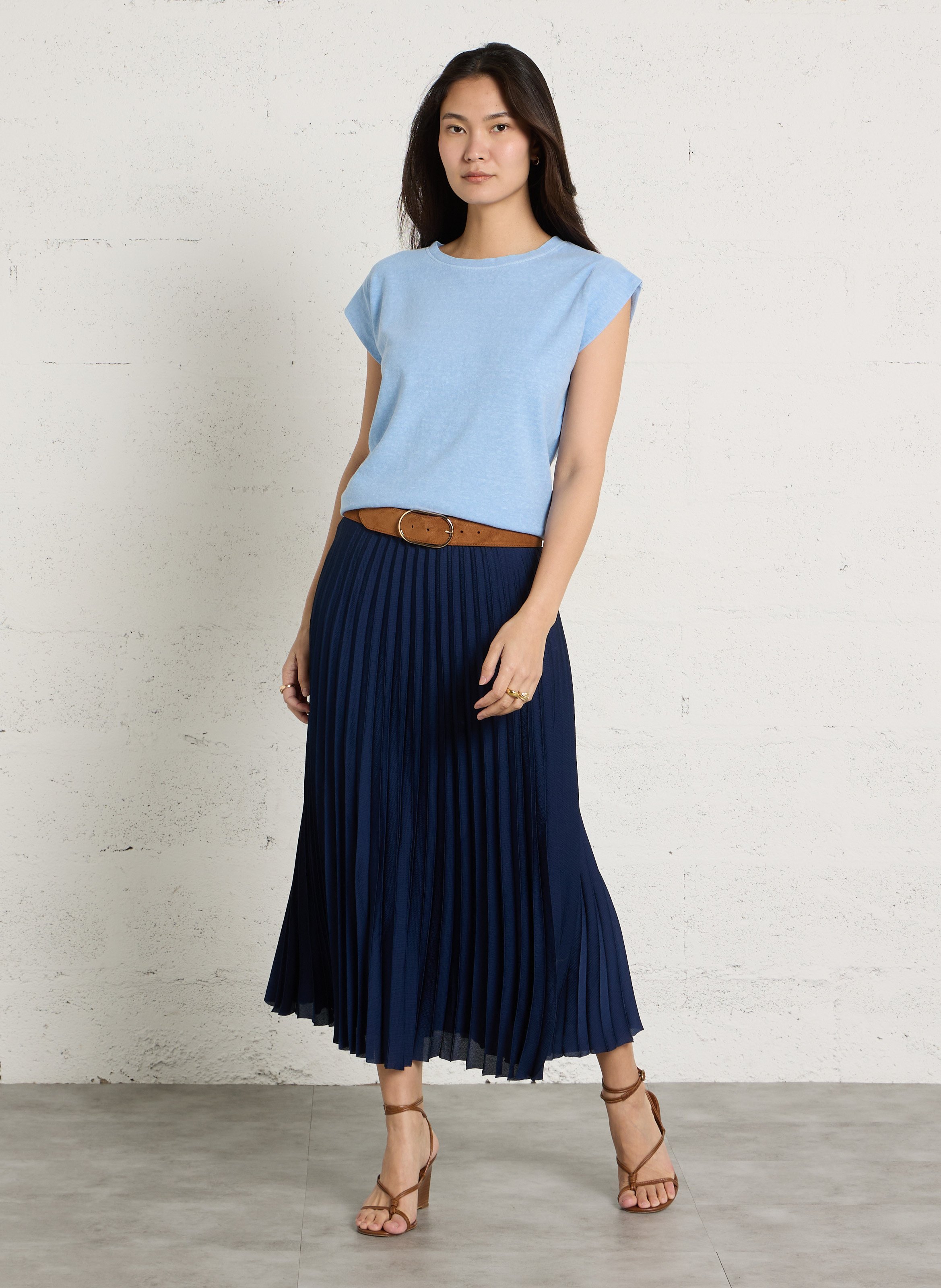 Tee-shirt col rond MAISON 123 Bleu