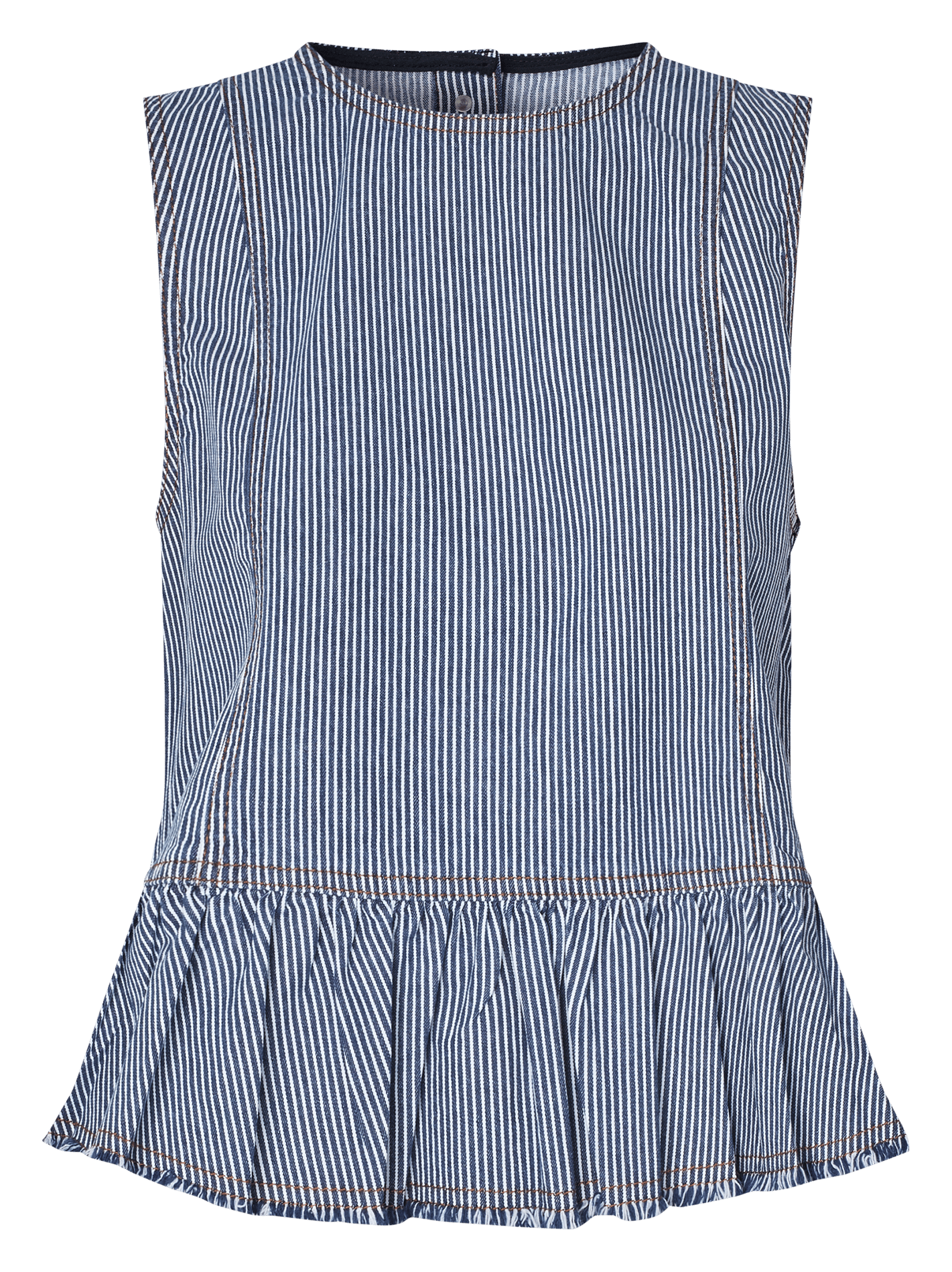 Oversized top met ronde hals van biologisch katoenmix. BAUM UND PFERDGARTEN Blauw
