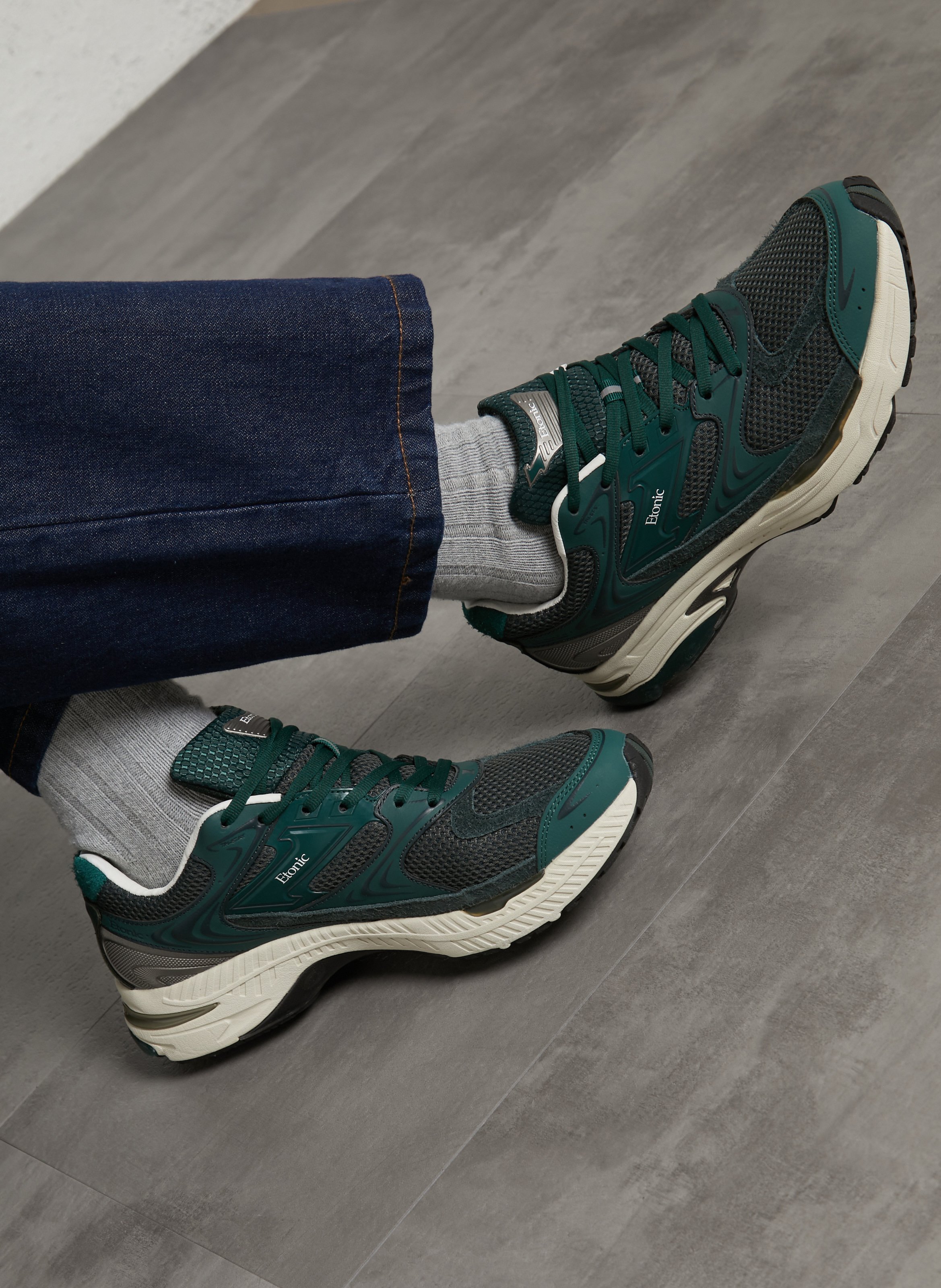 Baskets basses bi-matière ETONIC Vert
