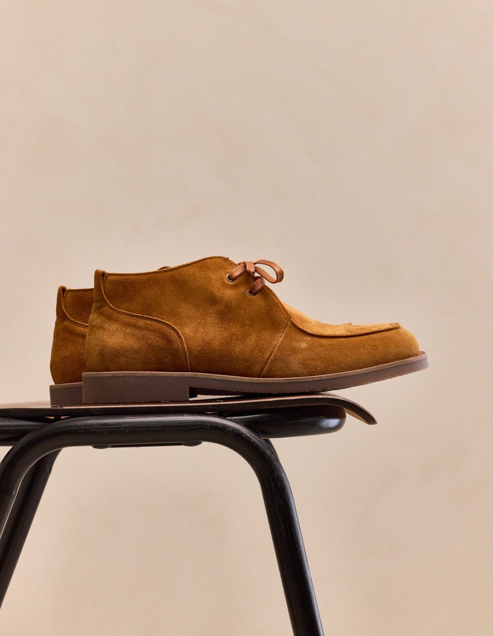 Heeled leather mid-calf boots ODAJE Brown