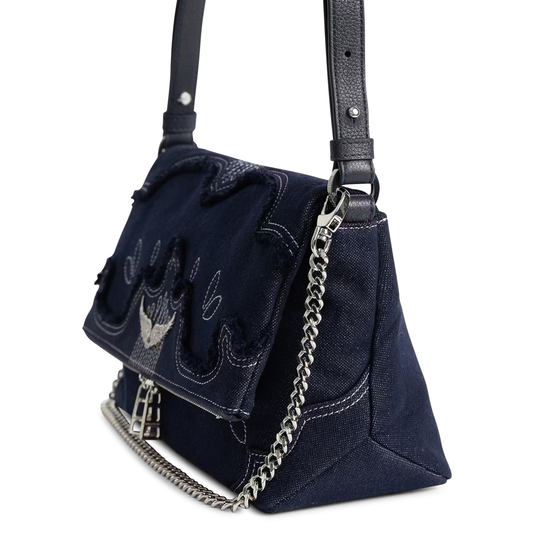 Canvas shoulder bag ZADIG&VOLTAIRE Blue