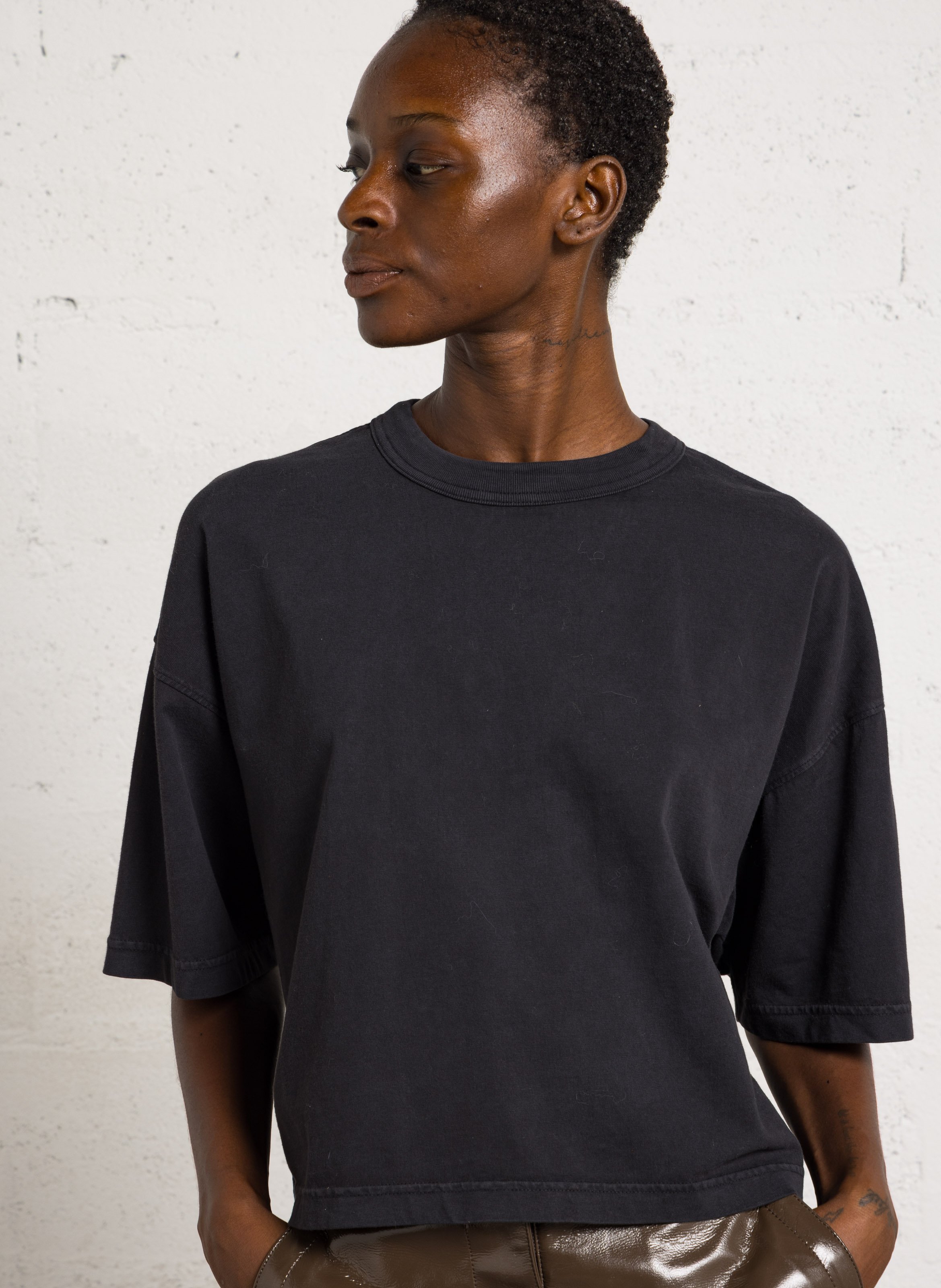 Tee-shirt col rond en coton BELLEROSE Bleu