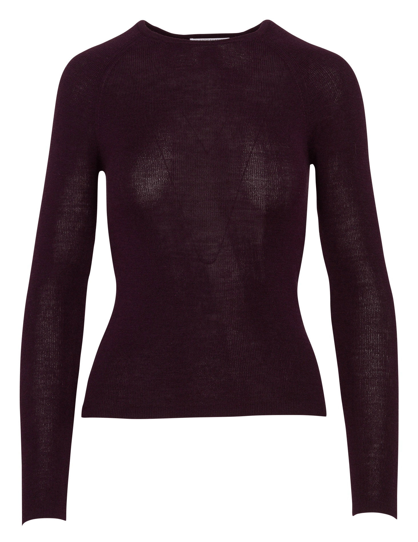Top van wolmix met ronde hals MAJESTIC FILATURES