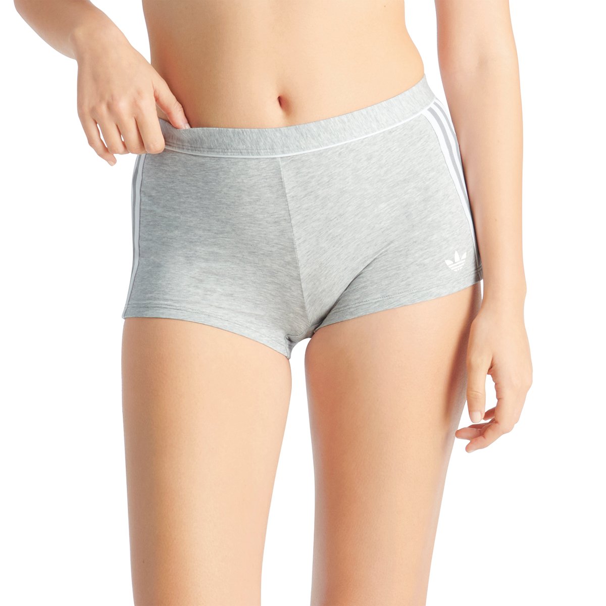 Women's comfort cotton flex adicolor adidas original shorts ADIDAS UNDERWEAR Grey