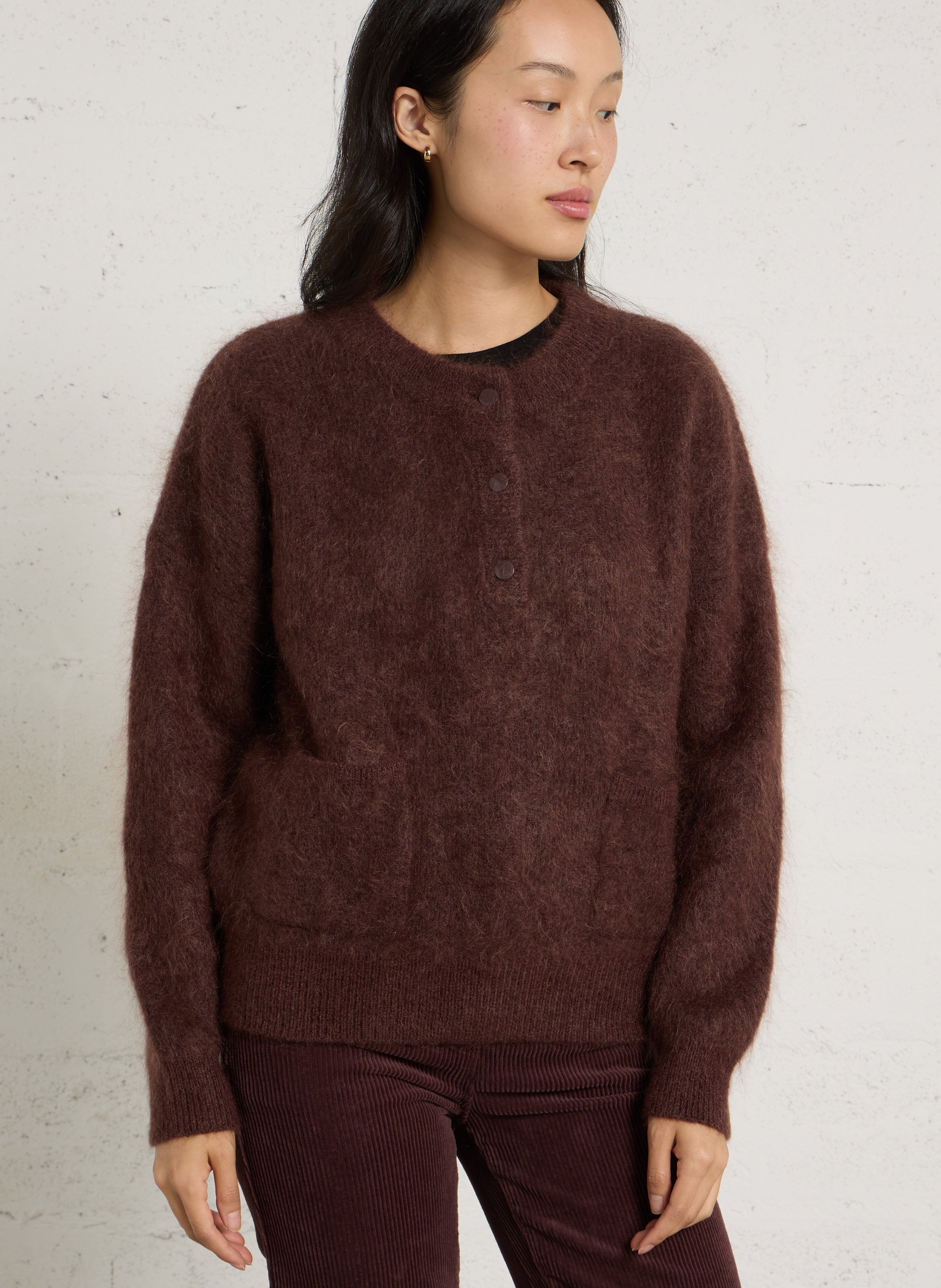 Pull oversize en laine mélangée MAISON 123
