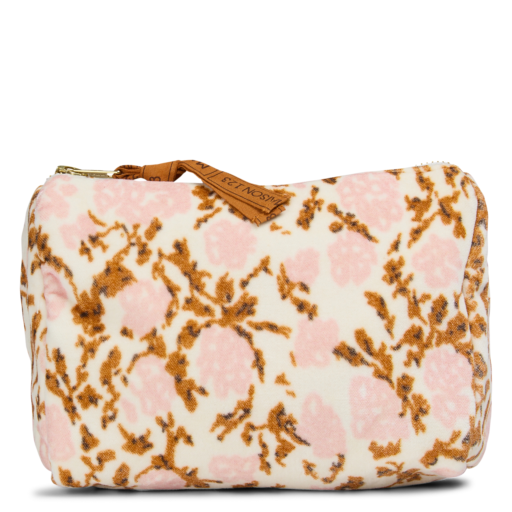 Fluwelen etui met motief MAISON 123 Wit