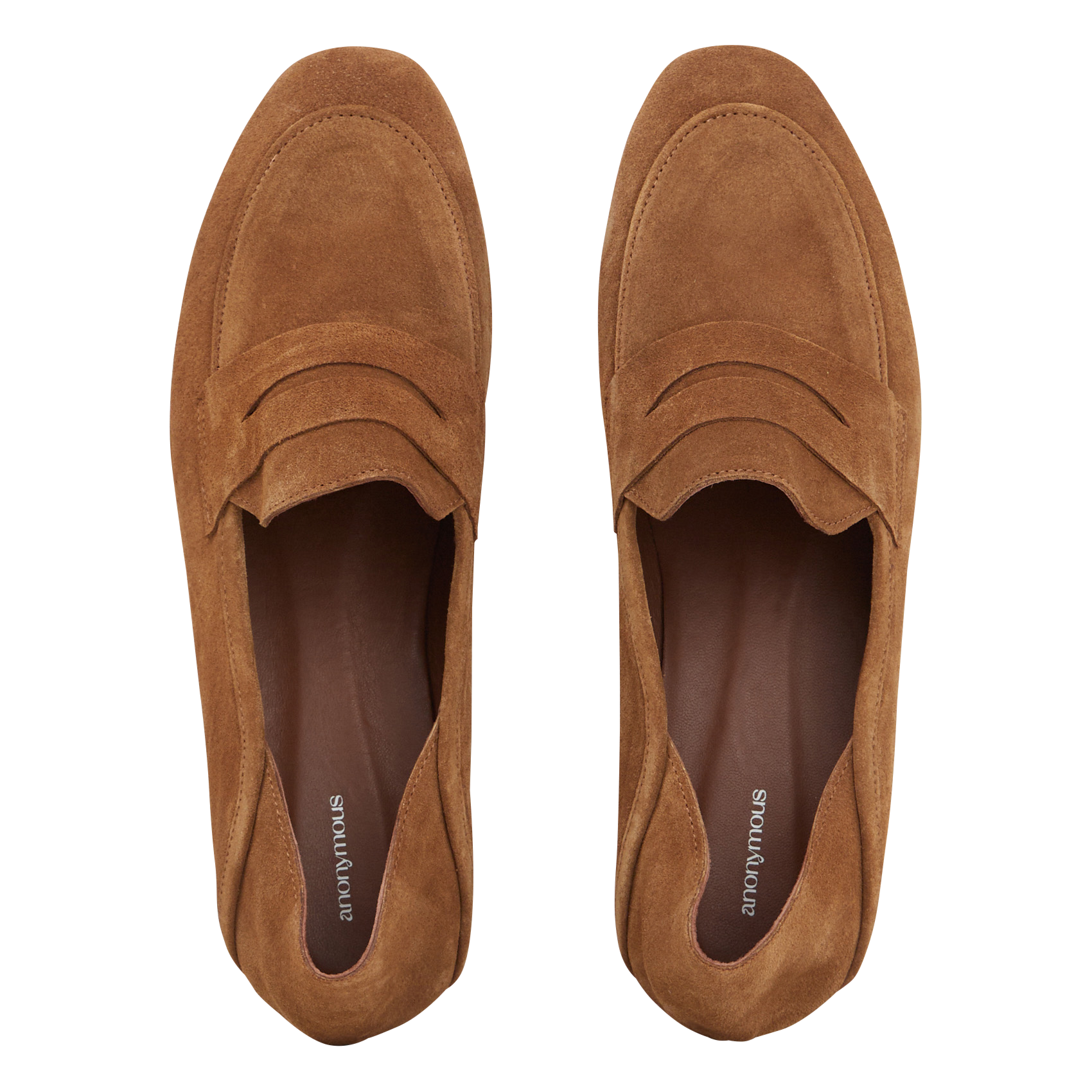 Mocassins en cuir velours ANONYMOUS COPENHAGEN Marron