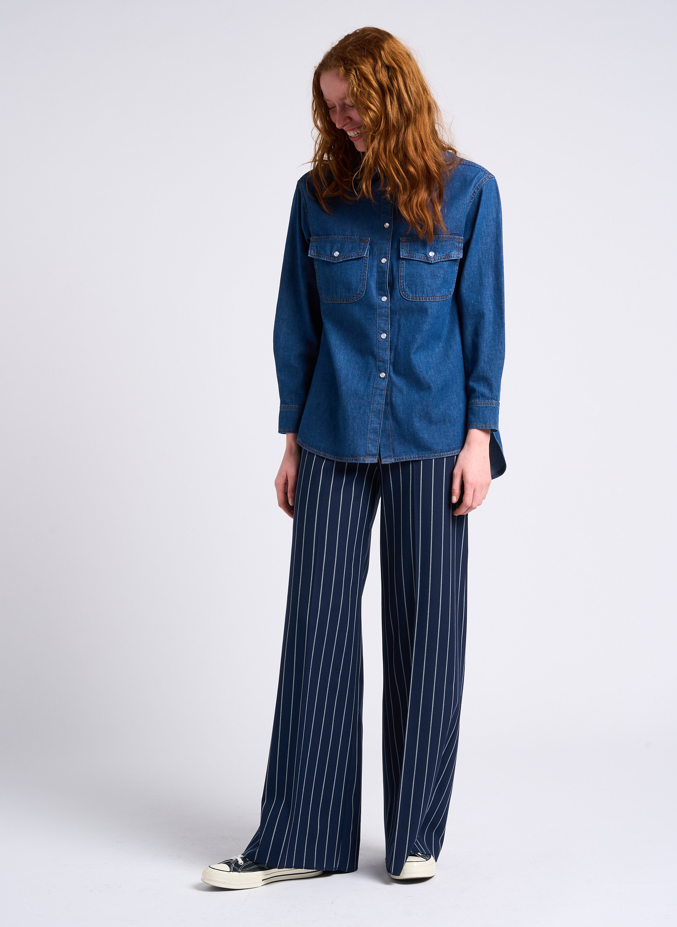 Surchemise col classique en jean  MAX&Co. Bleu