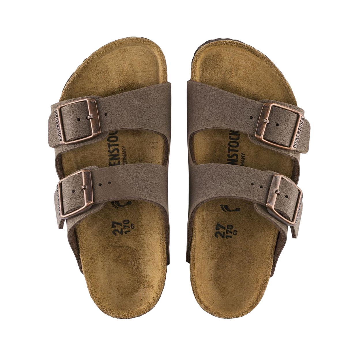 Faux leather sandals BIRKENSTOCK Brown