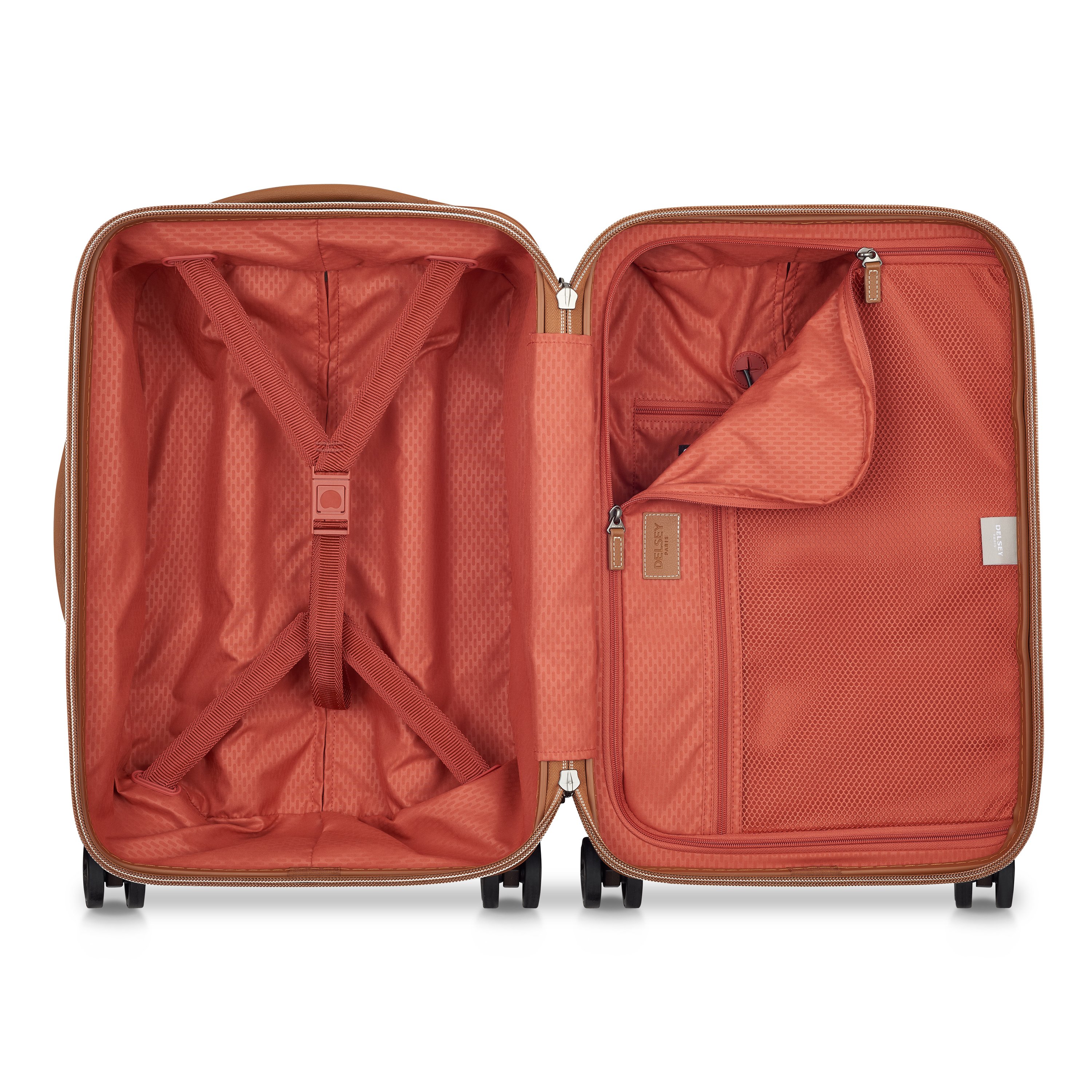 Rigid cabin suitcase DELSEY PARIS Brown