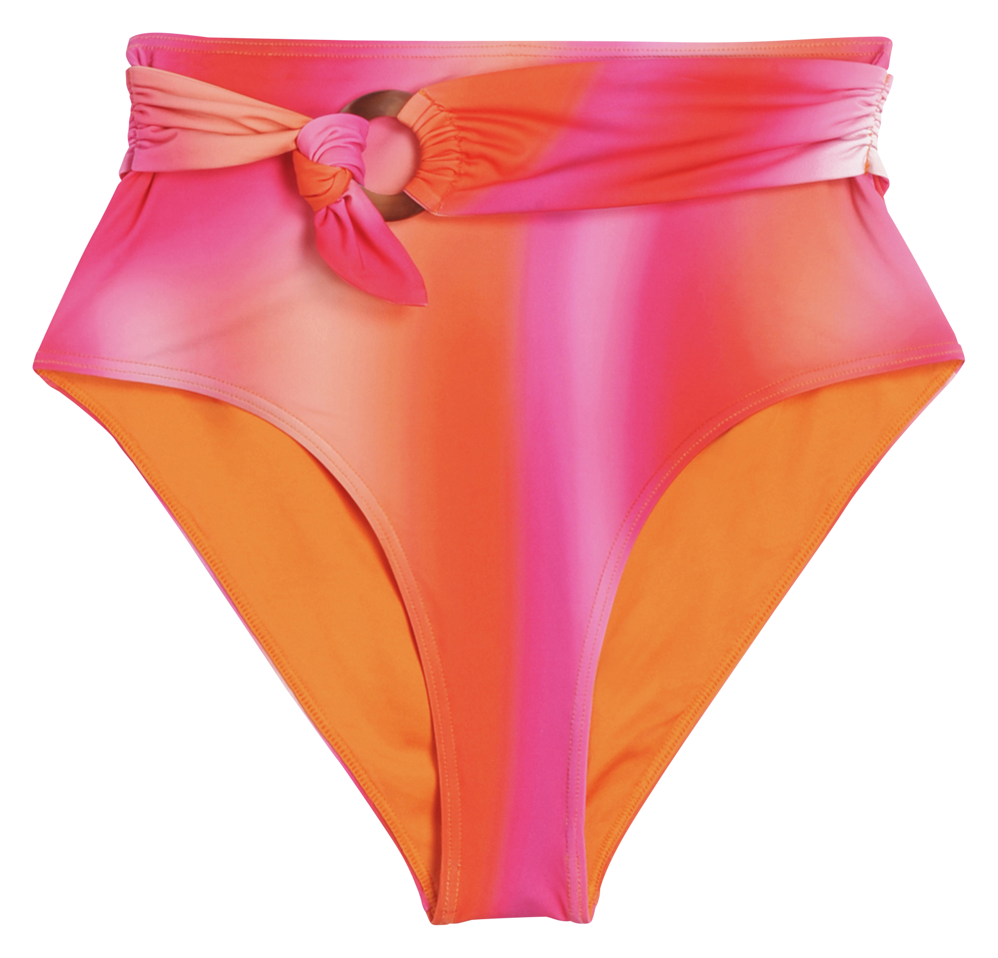Bedruckte Bikinihose mit hohem Bund ICONE Mehrfarbig