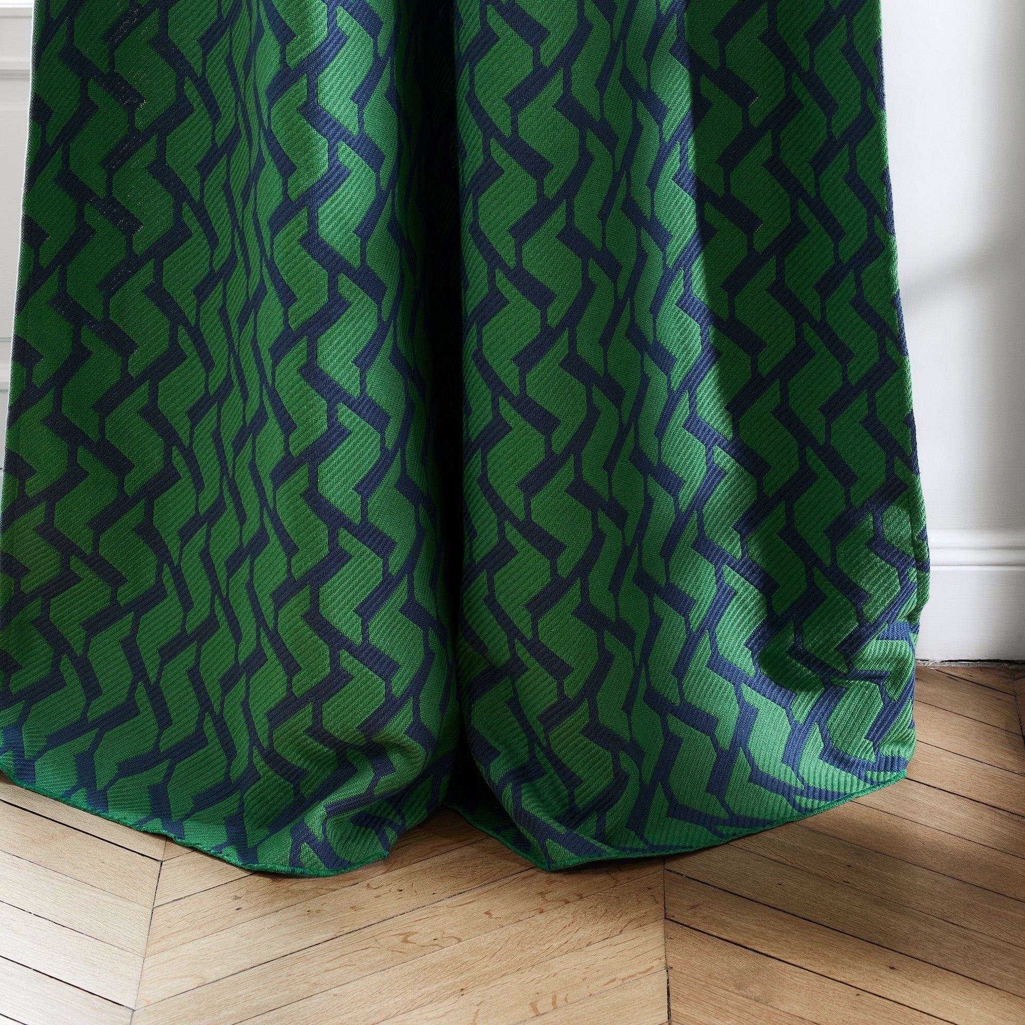 Curtain with loops MADURA Green