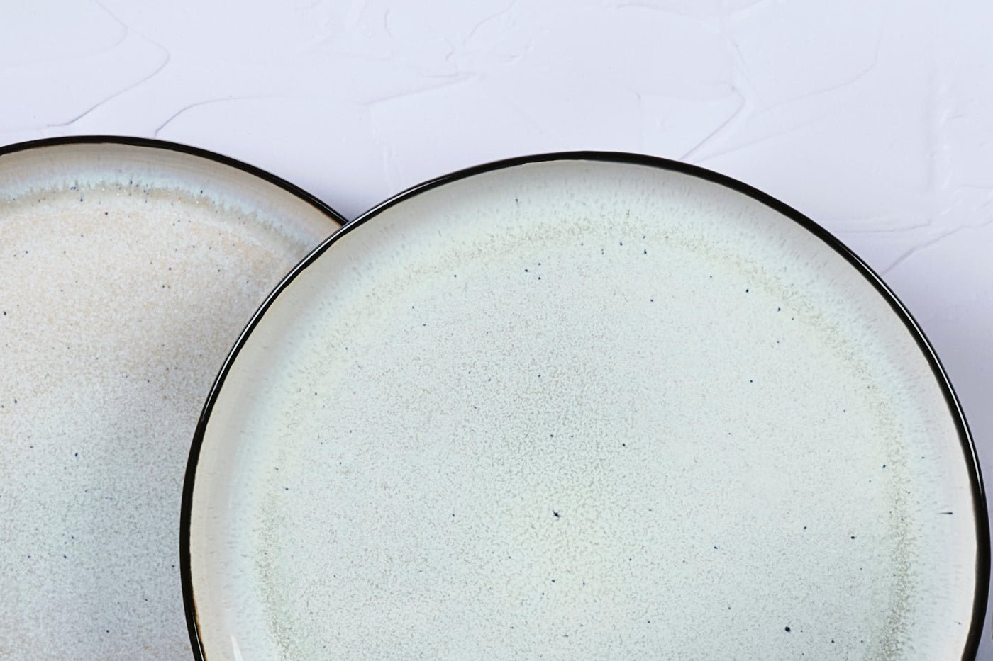 Iris ivory white ø26cm plate - 6 pieces BJORN White