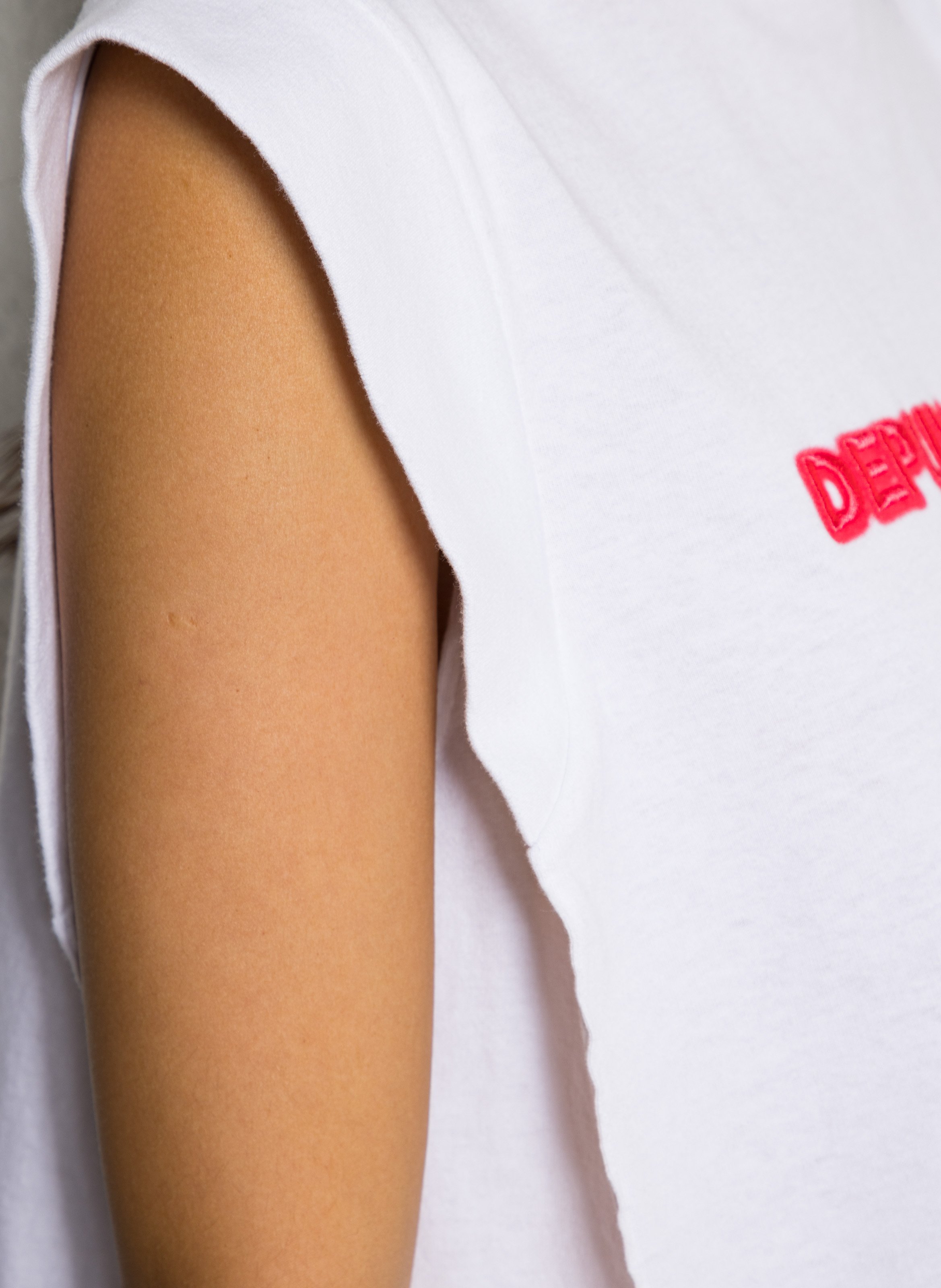 Loose-fit round-neck cotton T-shirt BELLEROSE White